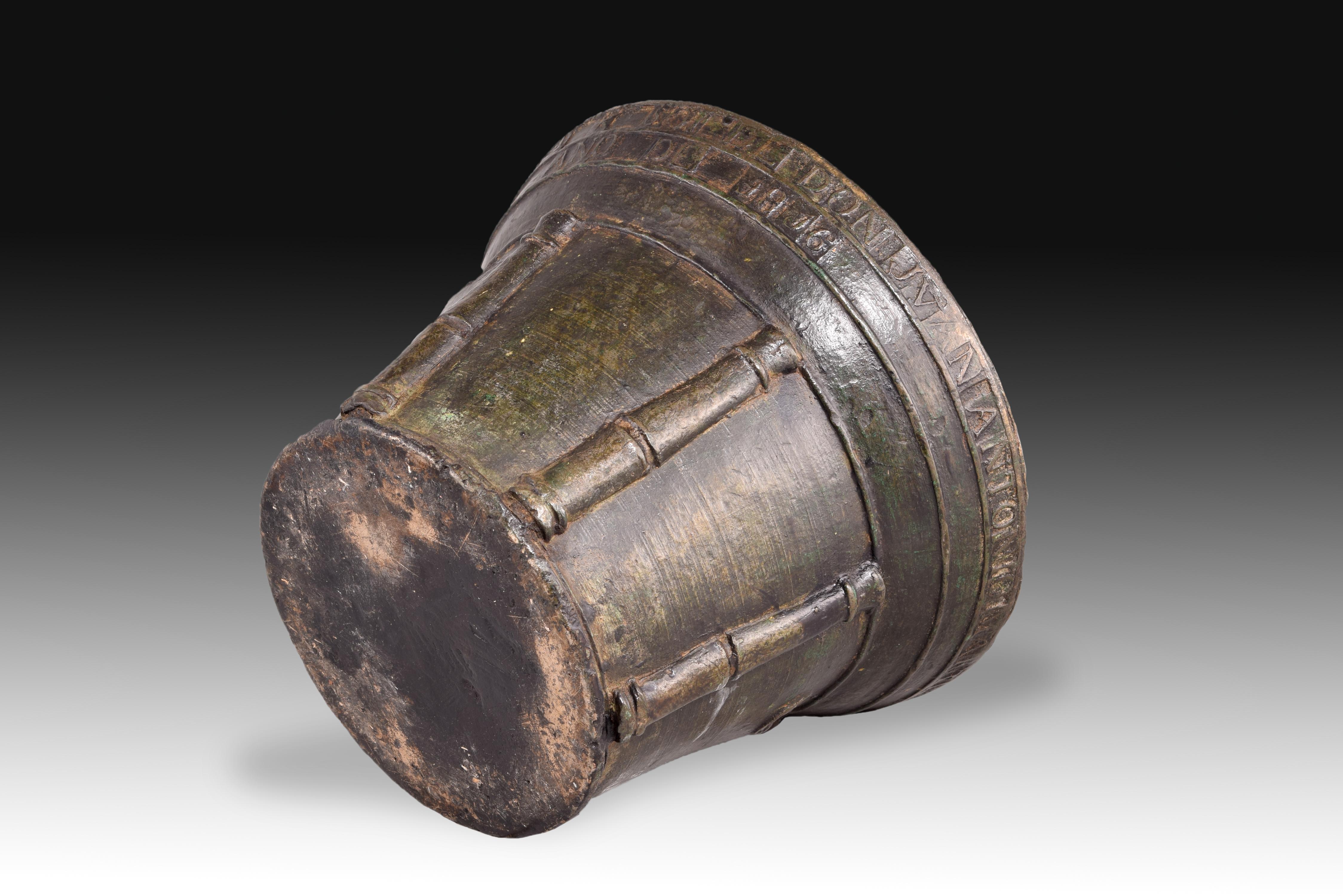 Bronze Mortar with Inscription, Spain, 1816 For Sale 2