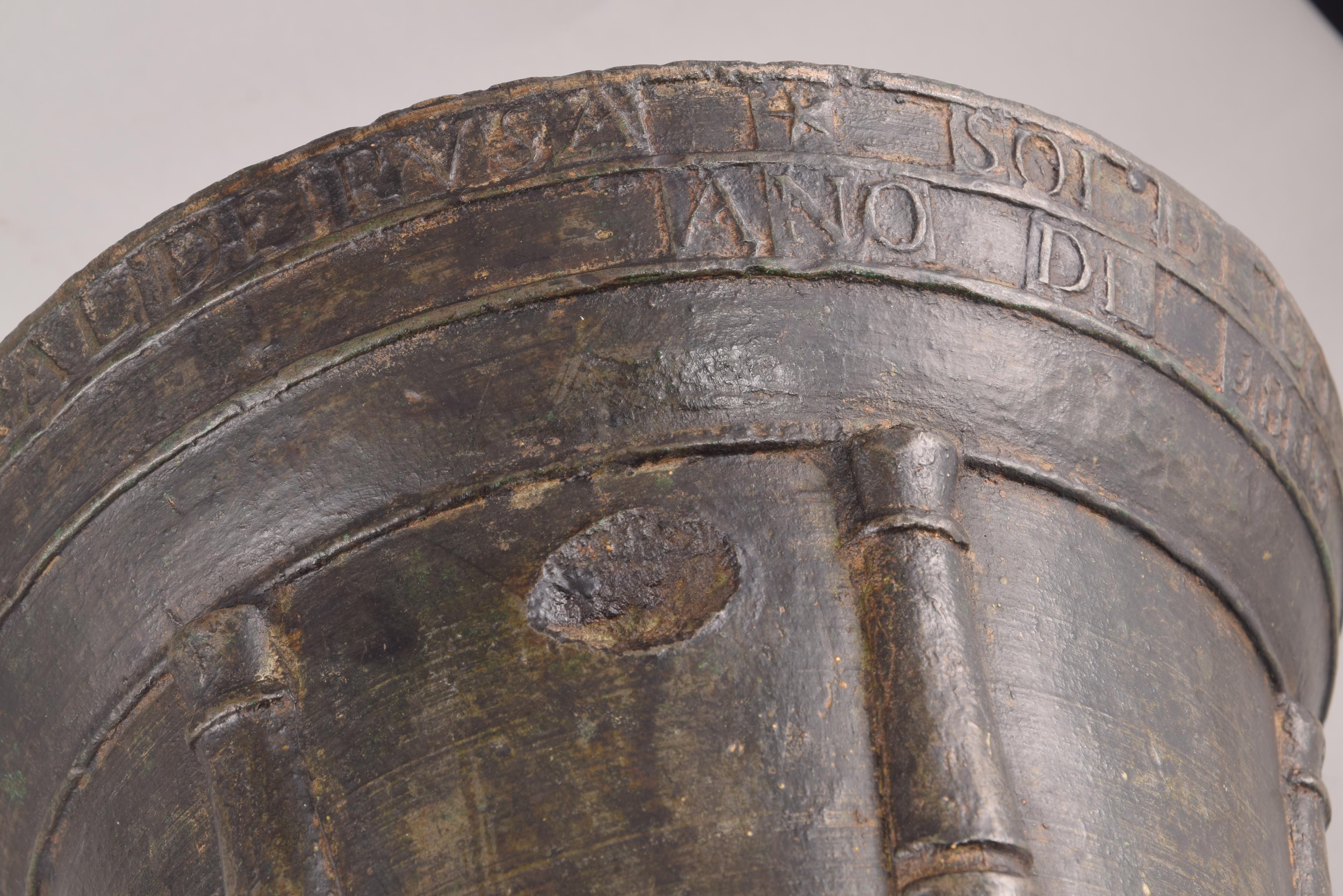 Bronze Mortar with Inscription, Spain, 1816 For Sale 3