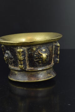 Bronze Mortar with Ribs Decoration, 17th Century