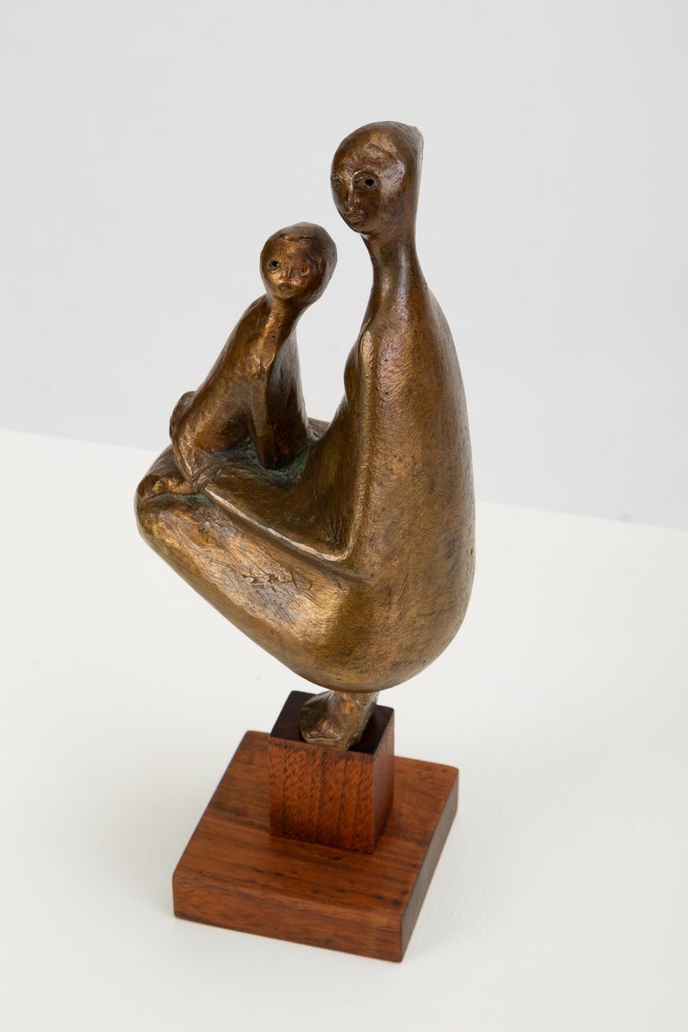 Bronze “Mother and Child” Sculpture by Ken Glenn For Sale at 1stDibs