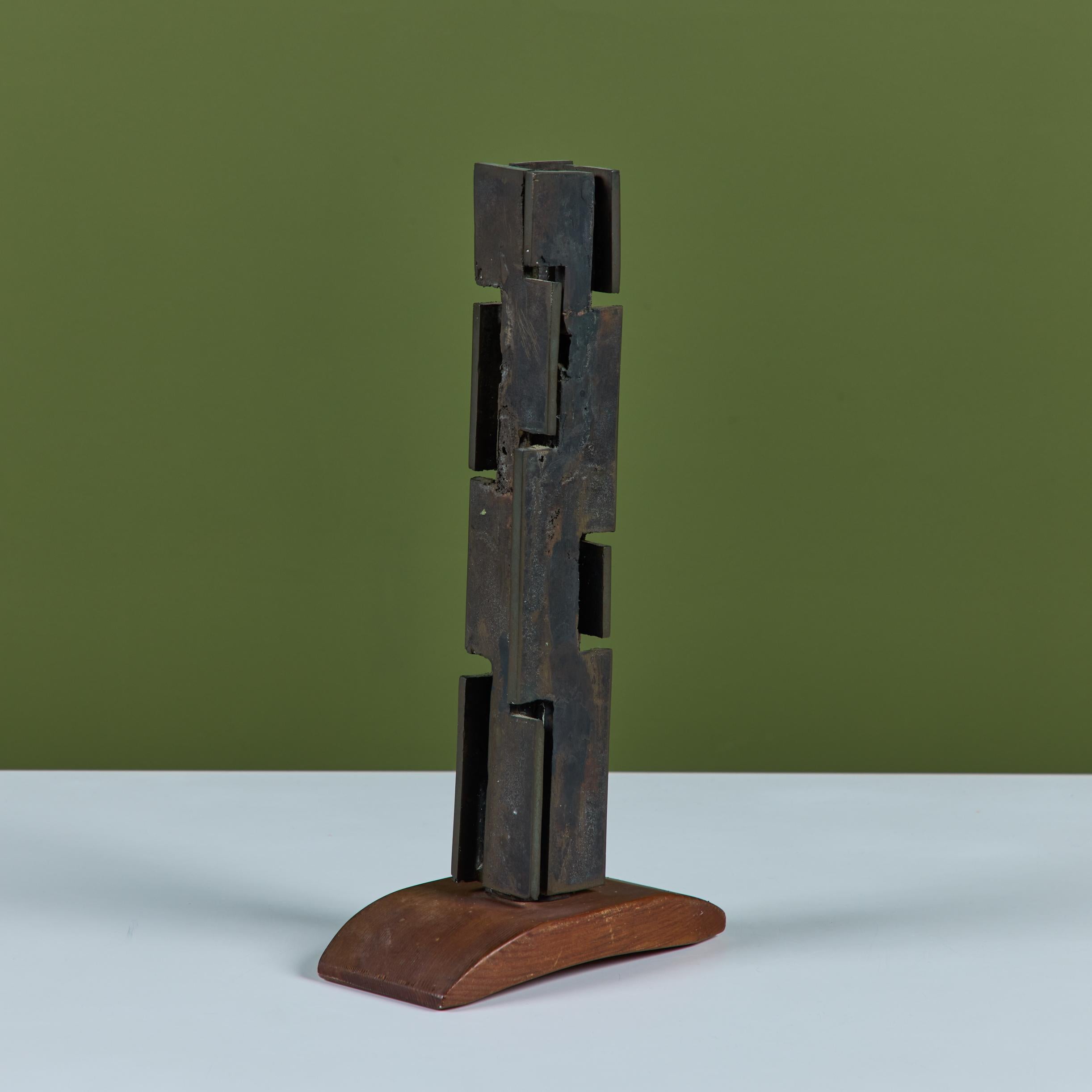 Scultura brutalista montata in bronzo in vendita 3