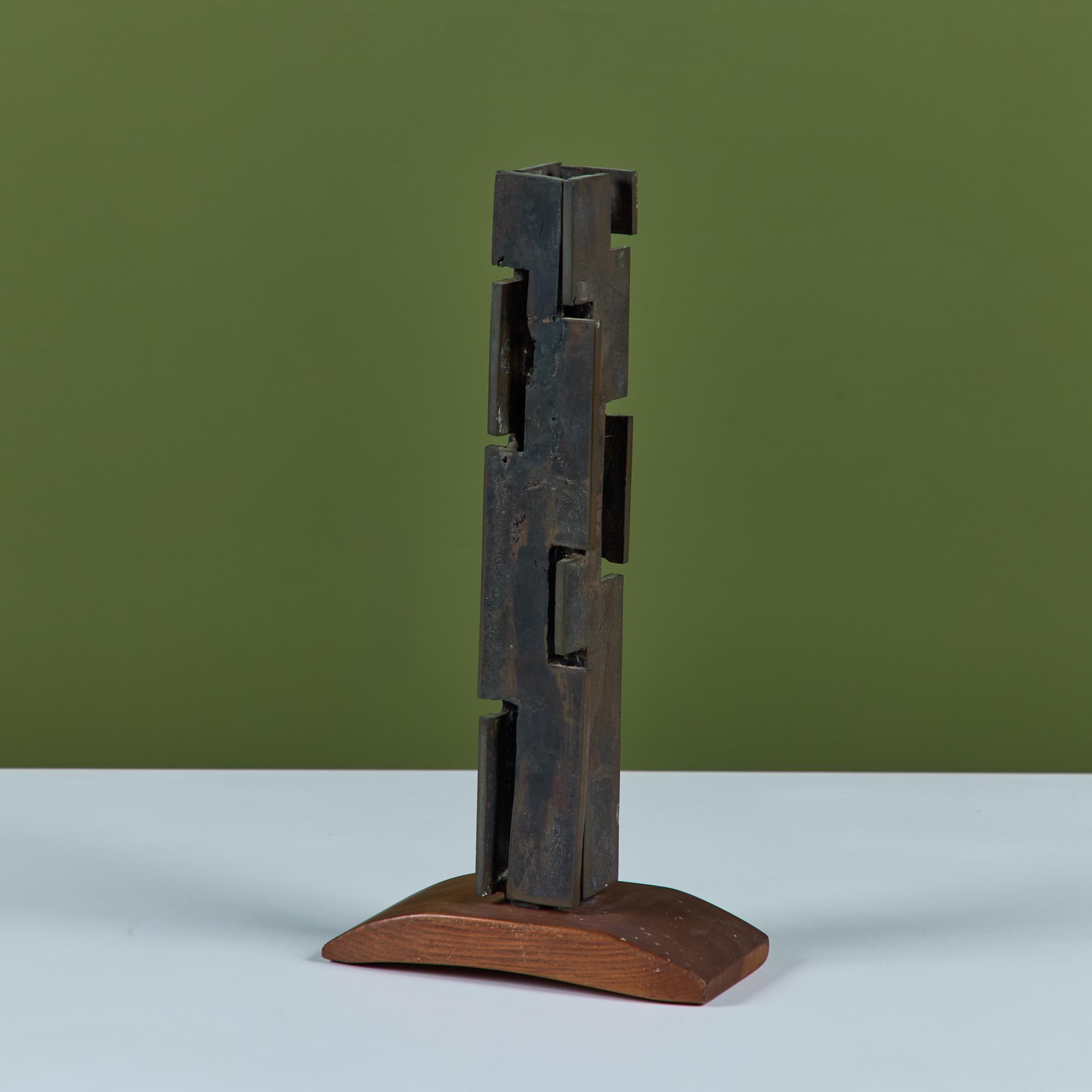 Scultura brutalista montata in bronzo in vendita 1