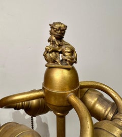 Bronze-Mounted Cobalt Blue Porcelain Lamp, circa 1900