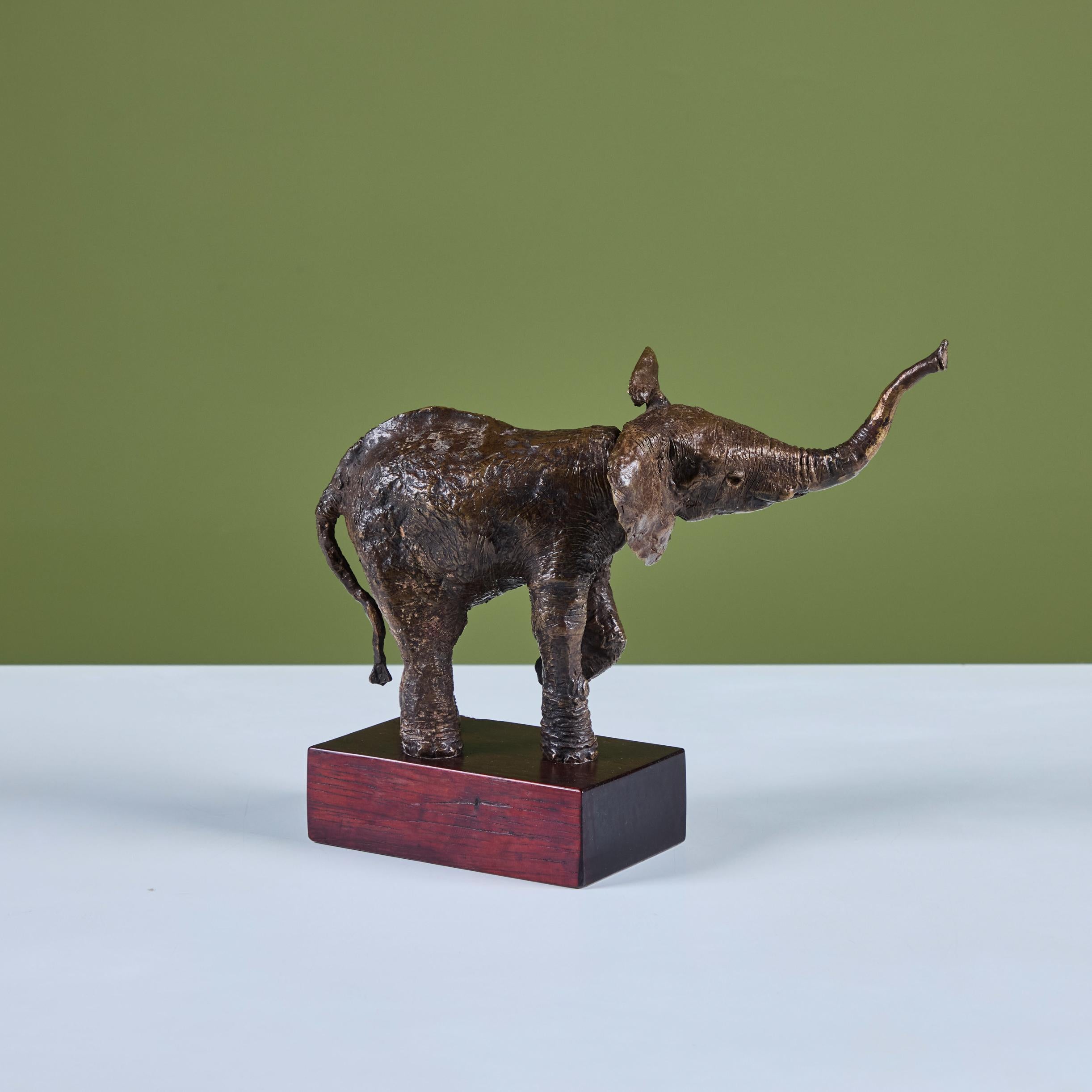 Scultura di elefante montata in bronzo in vendita 1