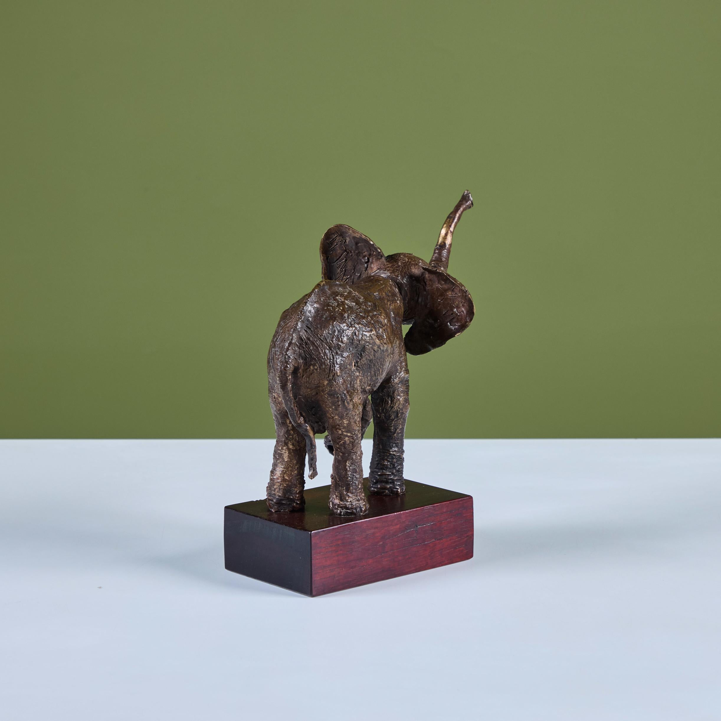 Scultura di elefante montata in bronzo in vendita 2
