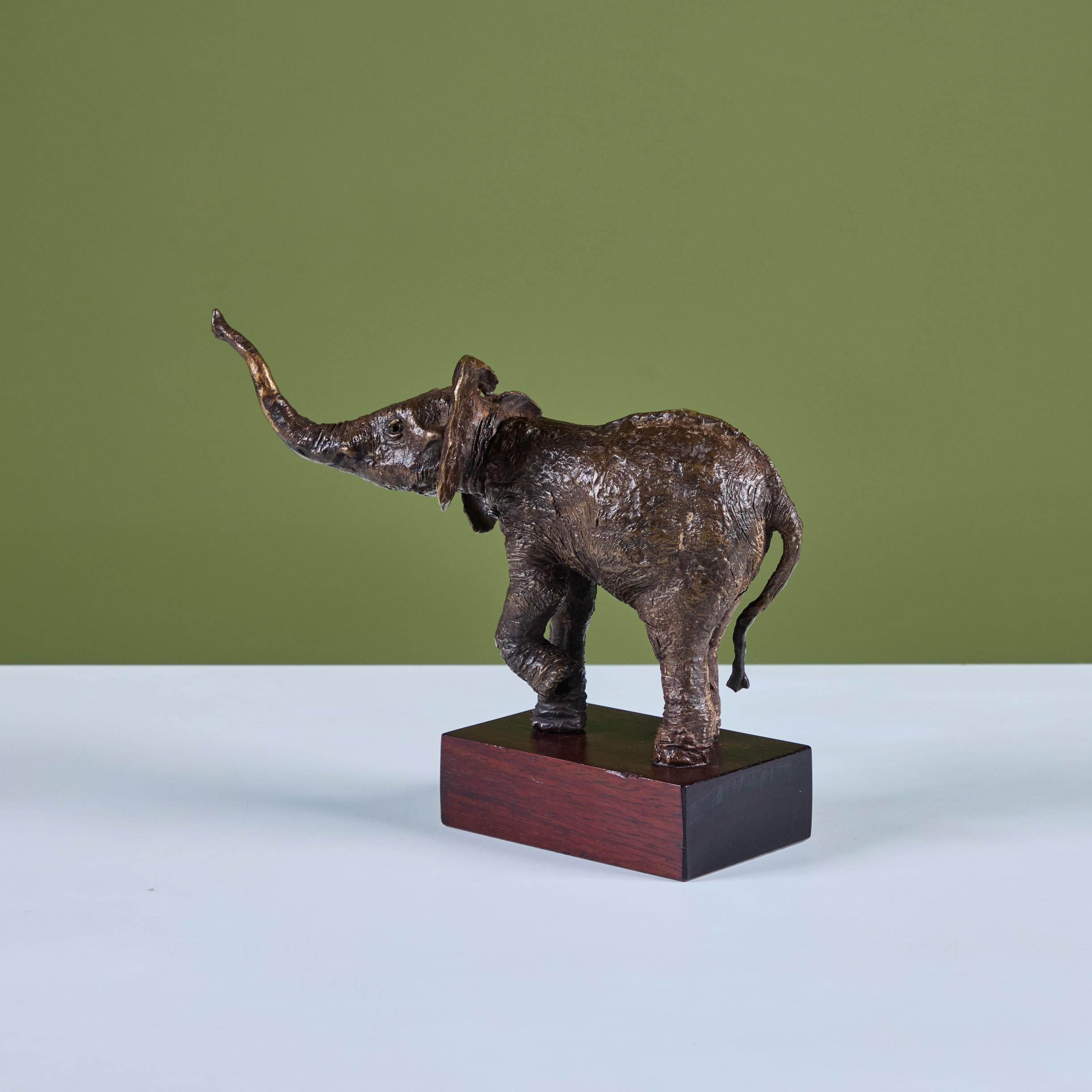 Scultura di elefante montata in bronzo in vendita 3