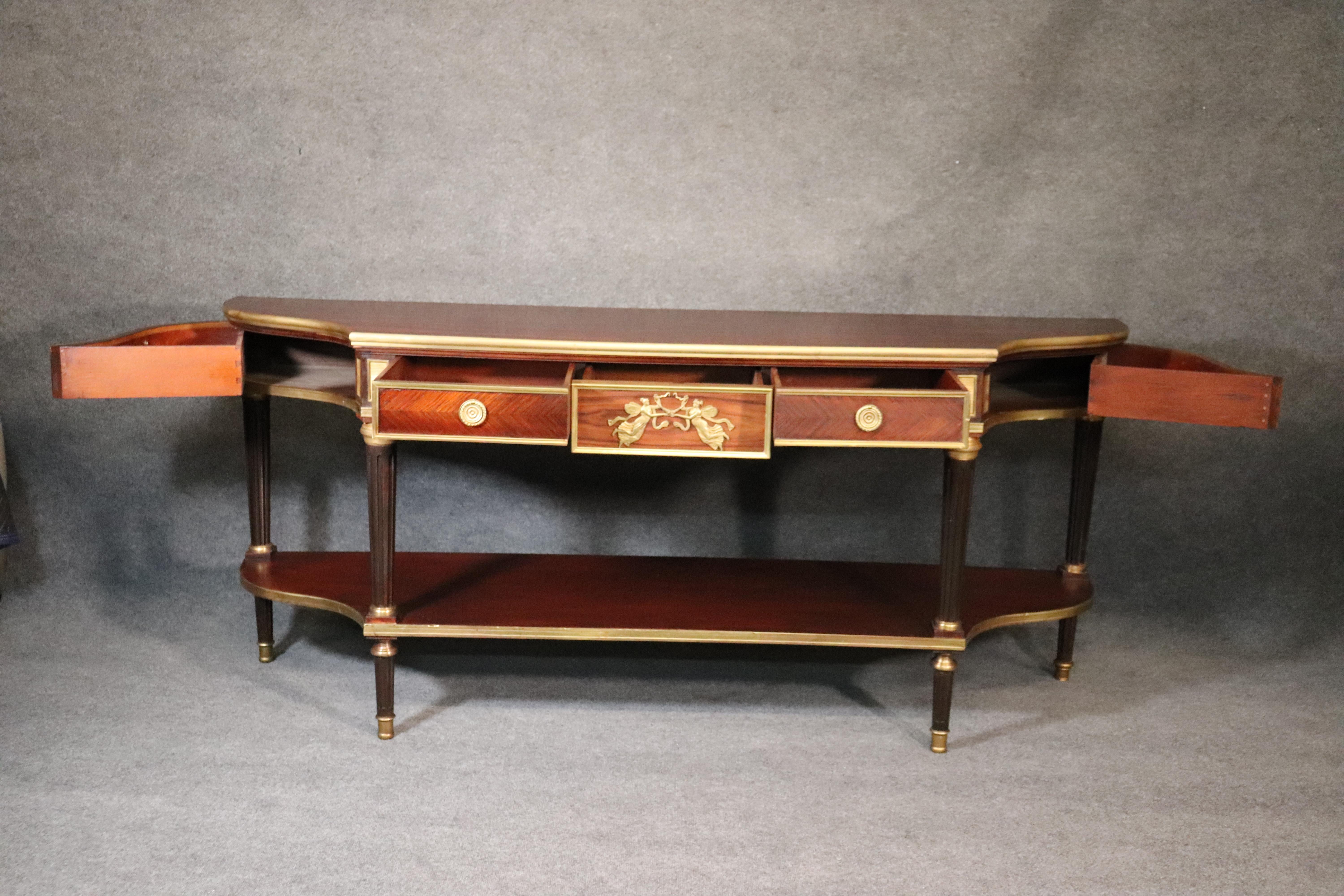 Bronze Mounted French Louis XVI Rosewood Bronze Mounted Sideboard Buffet 5