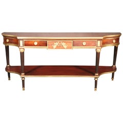 Bronze Mounted French Louis XVI Rosewood Bronze Mounted Sideboard Buffet