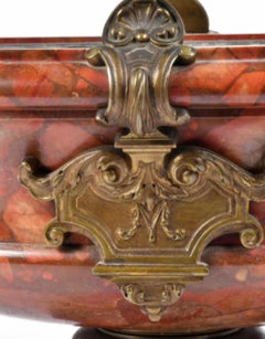 Bronze Mounted Marble Oval Centerpiece