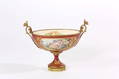 Bronze Mounted Sevres Porcelain Footed Centerpiece