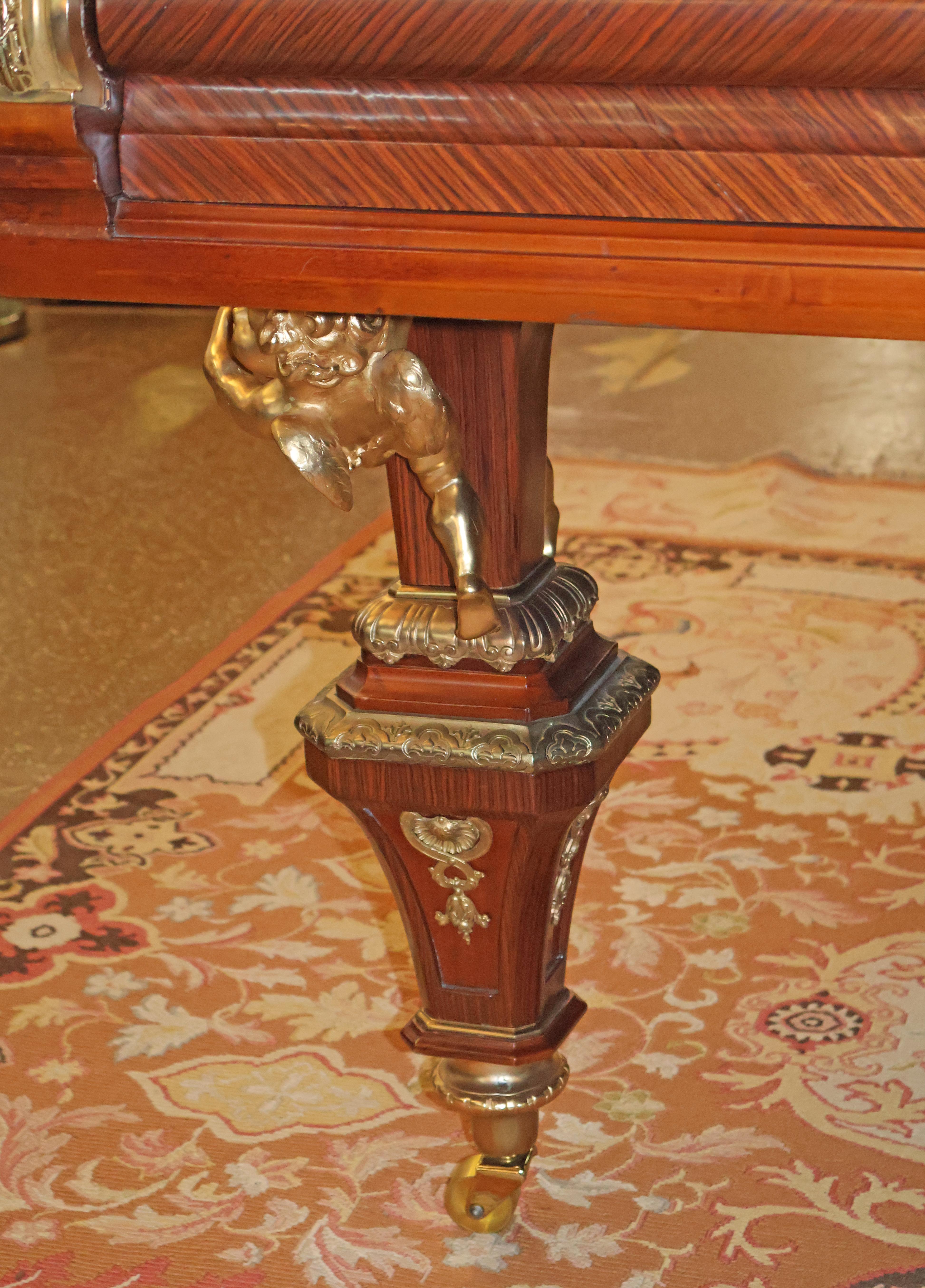 Pianoforte a coda Steinway Baby Grand con cassa francese montata in bronzo, modello Model No.  Francois Link in vendita 4