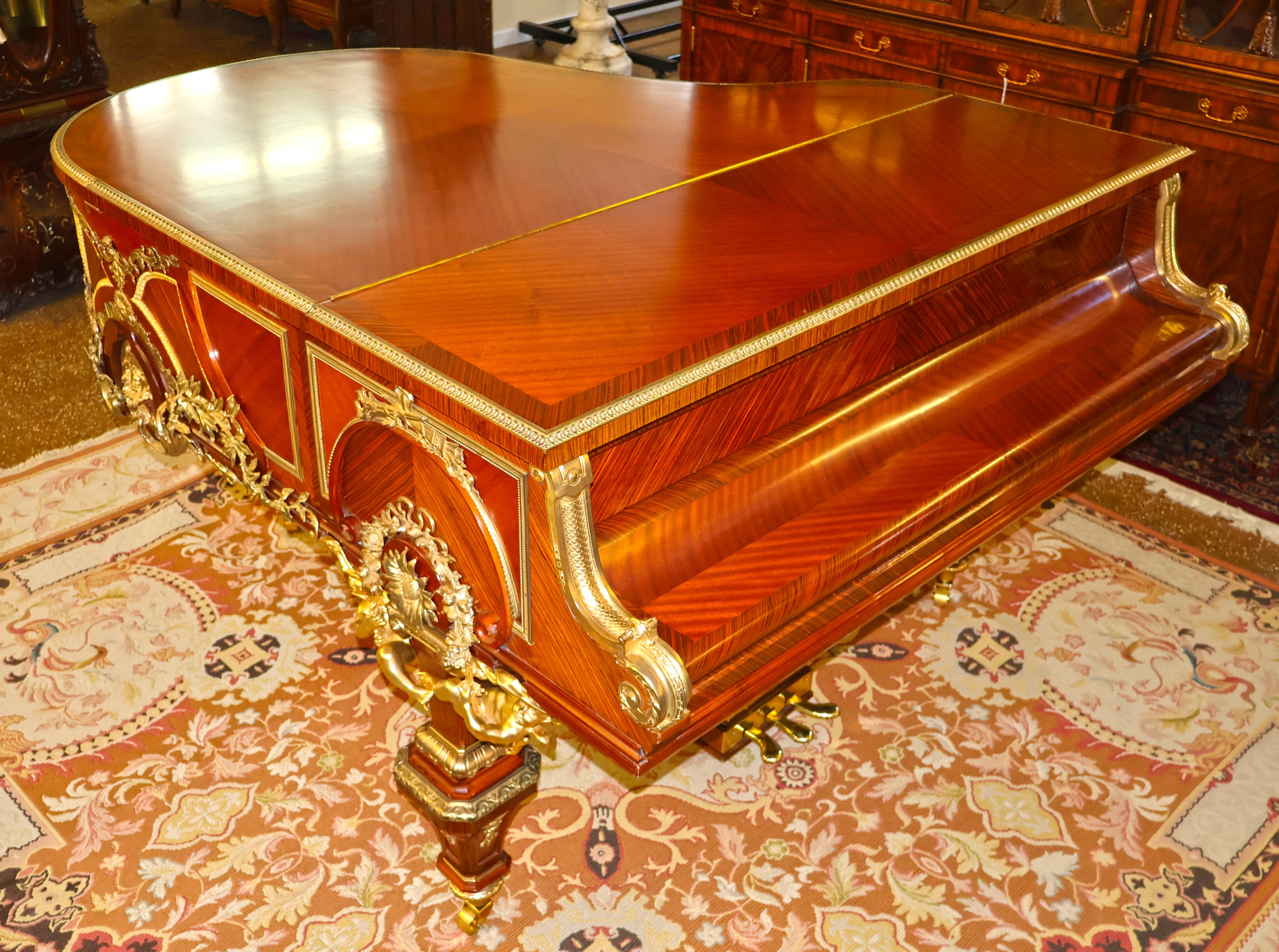 Pianoforte a coda Steinway Baby Grand con cassa francese montata in bronzo, modello Model No.  Francois Link in vendita 9