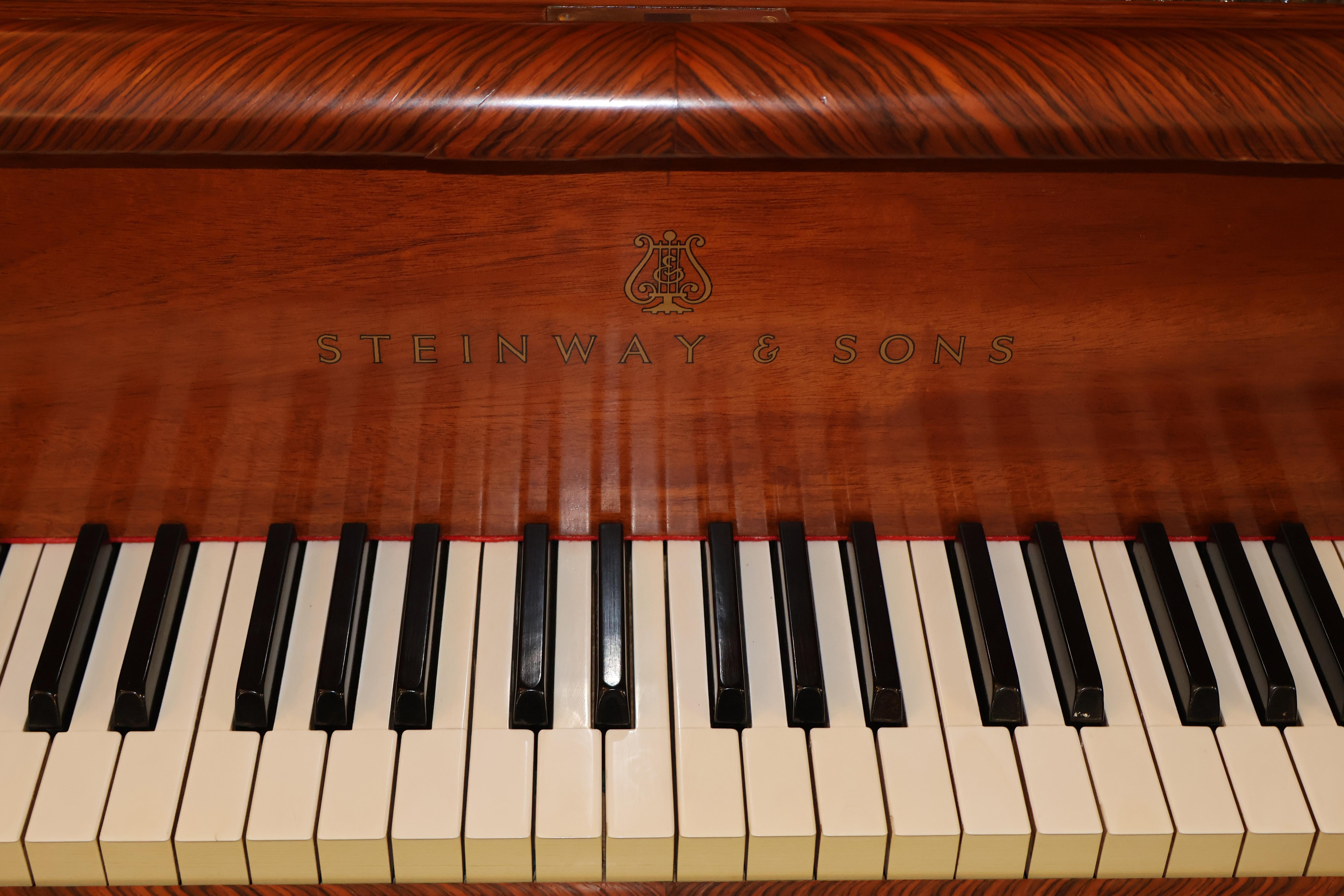 Pianoforte a coda Steinway Baby Grand con cassa francese montata in bronzo, modello Model No.  Francois Link in vendita 1