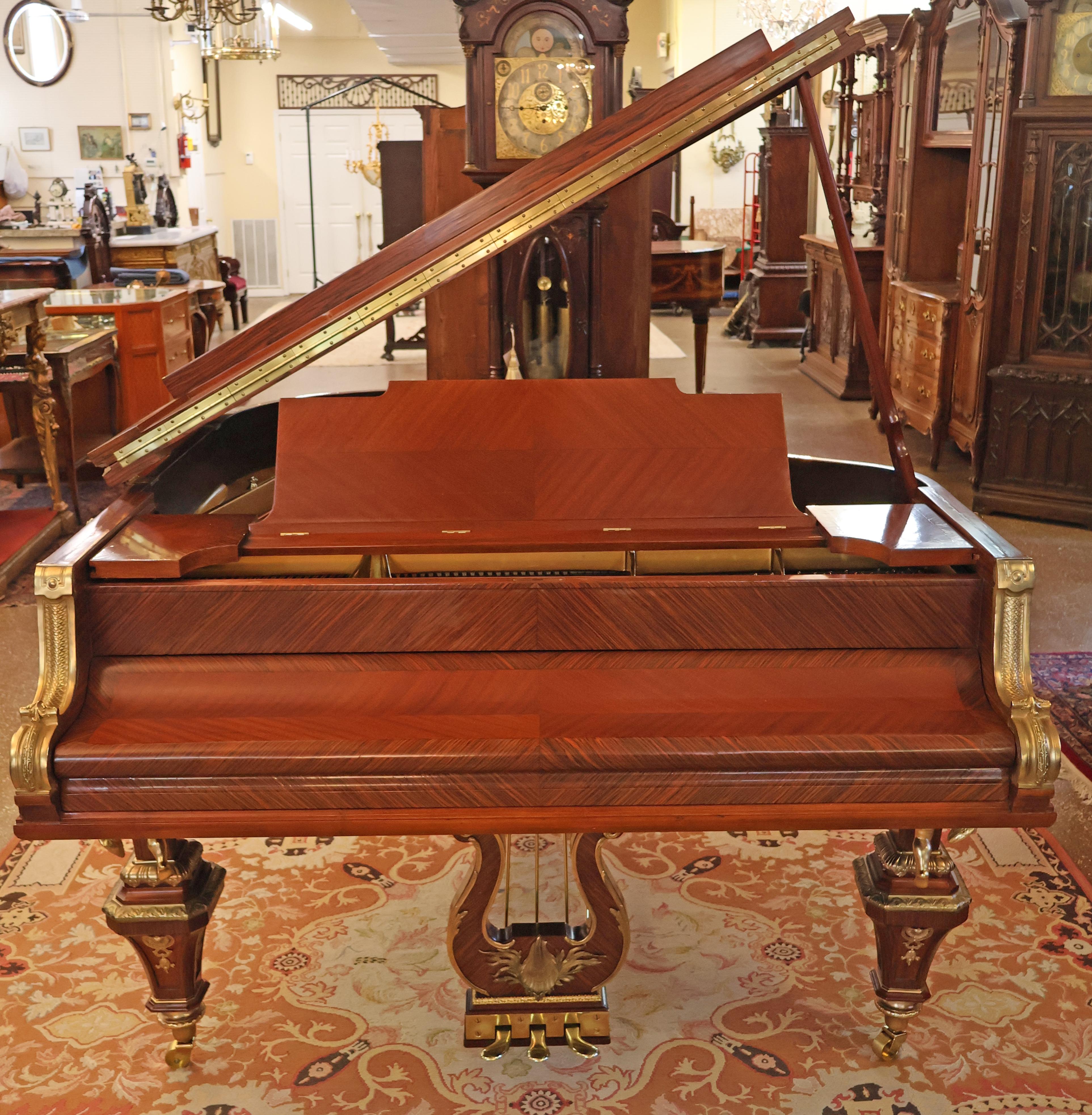 Pianoforte a coda Steinway Baby Grand con cassa francese montata in bronzo, modello Model No.  Francois Link in vendita 2
