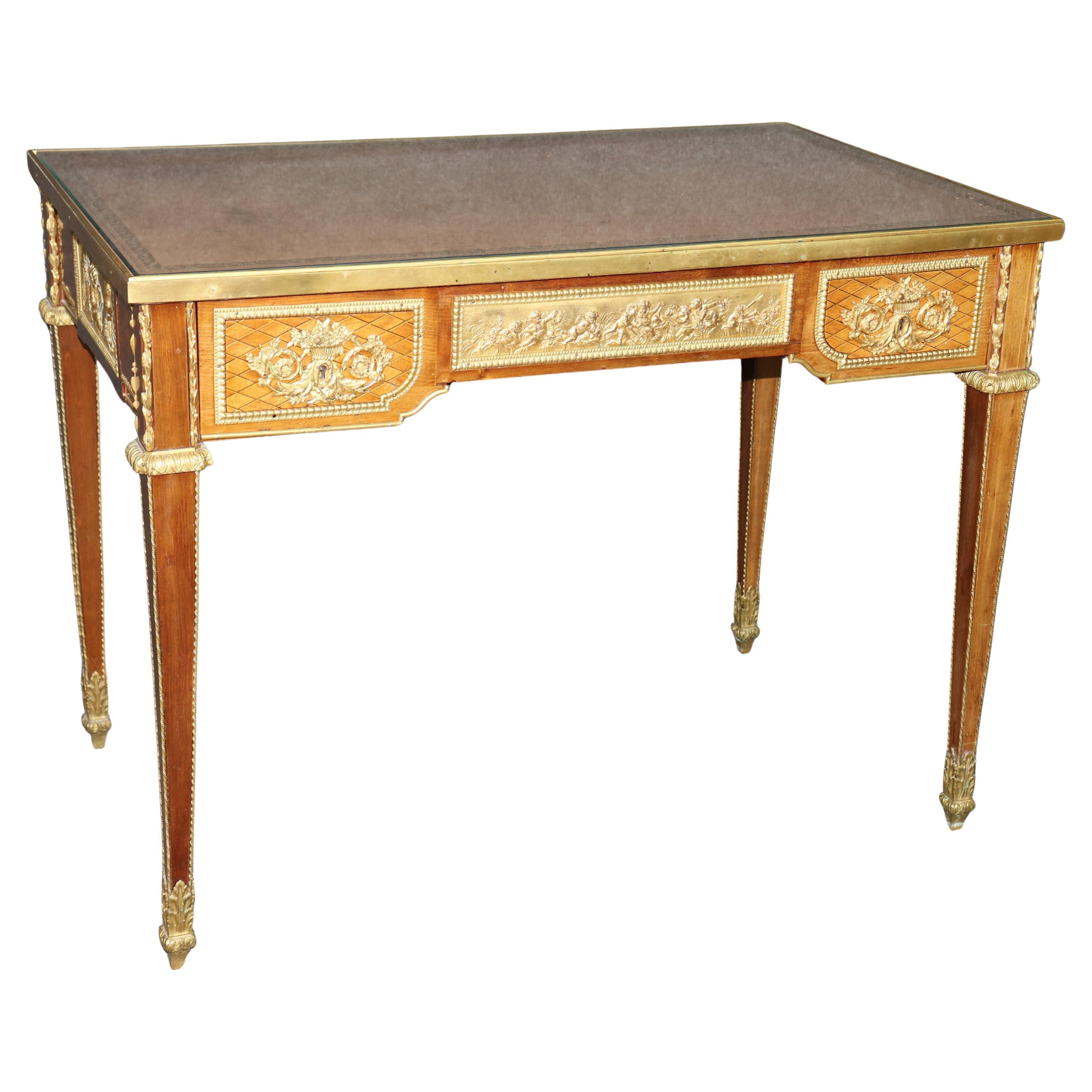 Bronze Mounted Writing Desk attributed to Linke manner of Jean Henri Riesner For Sale