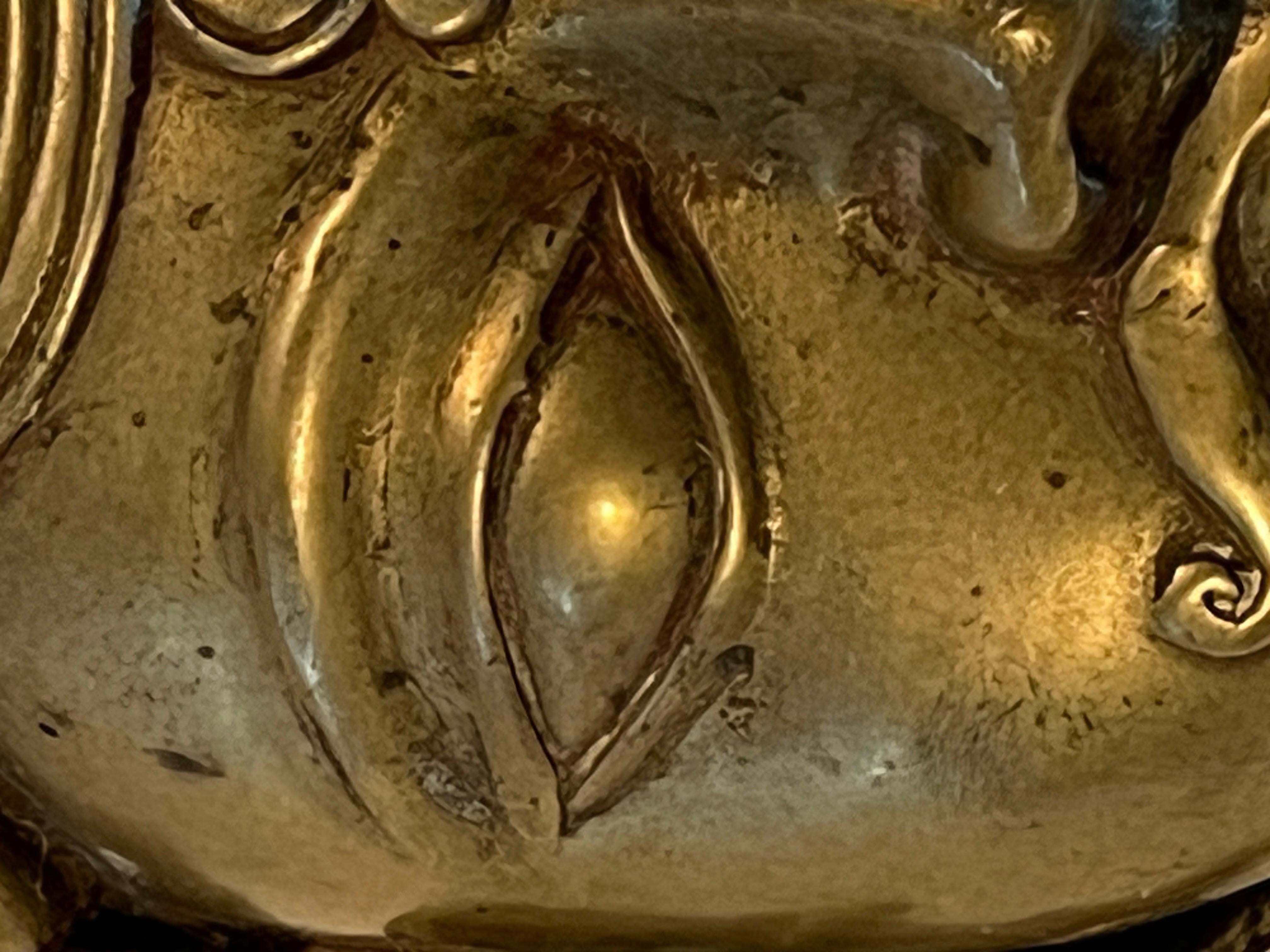 Indiano Mukhalingam in bronzo a forma di testa, India, XVIII-XIX secolo in vendita