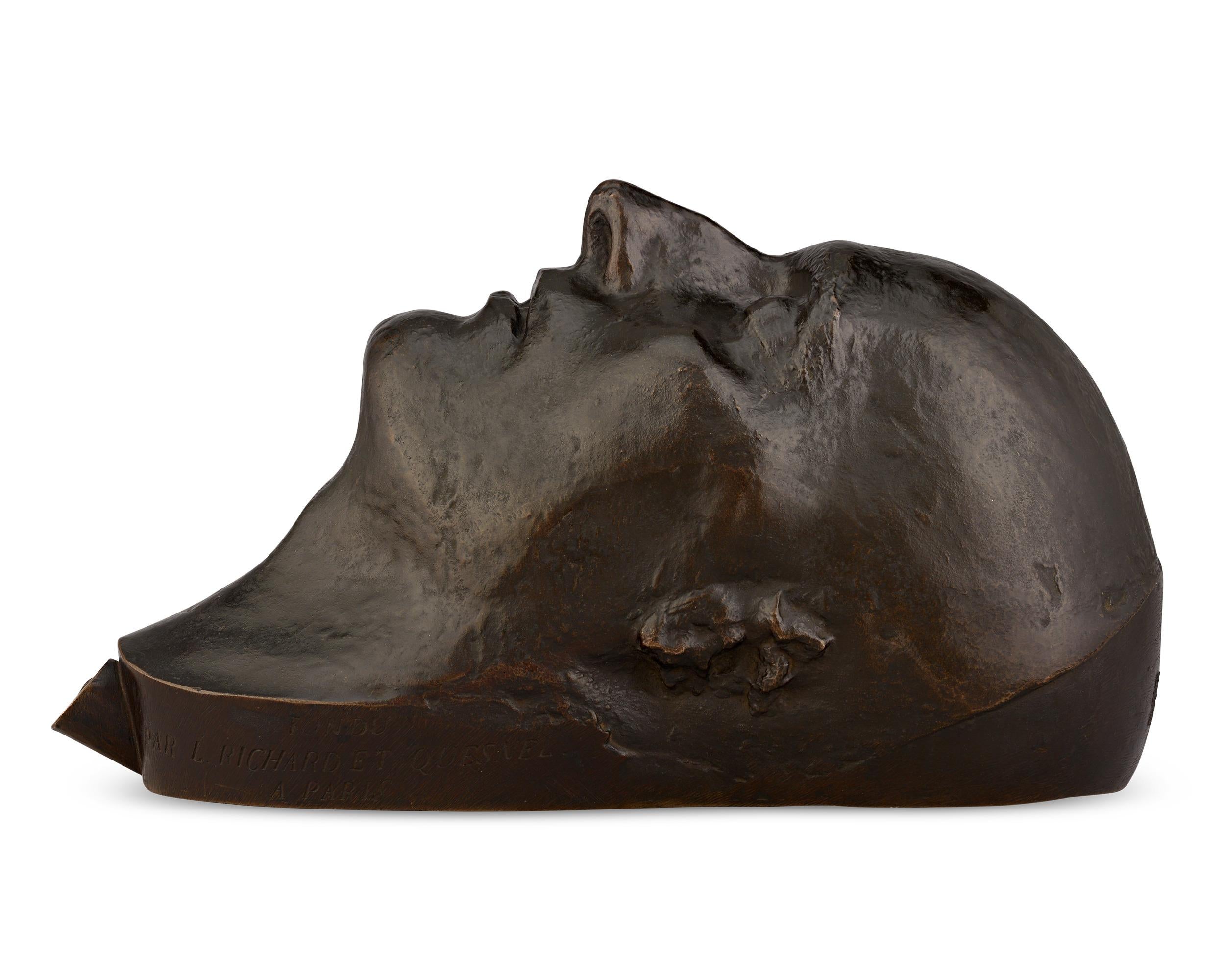 Bronze Napoleon I. Todesmaske aus Bronze, aus der von Dr. Antommarchi gegossenen Bronze im Zustand „Hervorragend“ im Angebot in New Orleans, LA