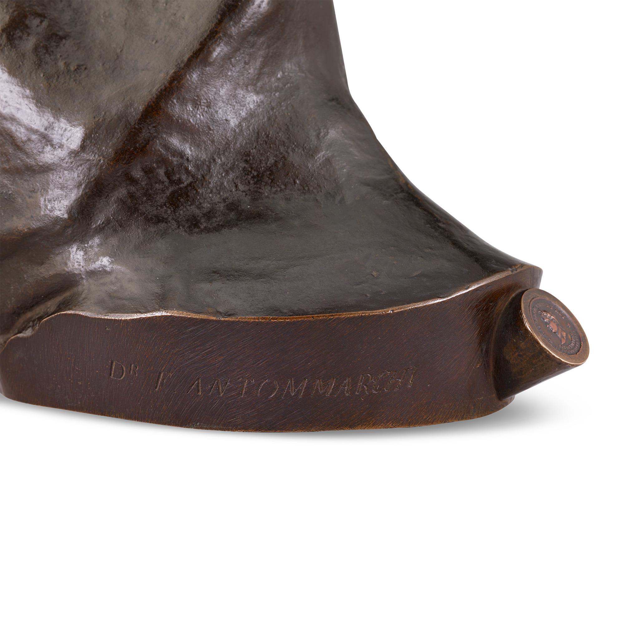 Bronze Napoleon I. Todesmaske aus Bronze, aus der von Dr. Antommarchi gegossenen Bronze im Angebot 2
