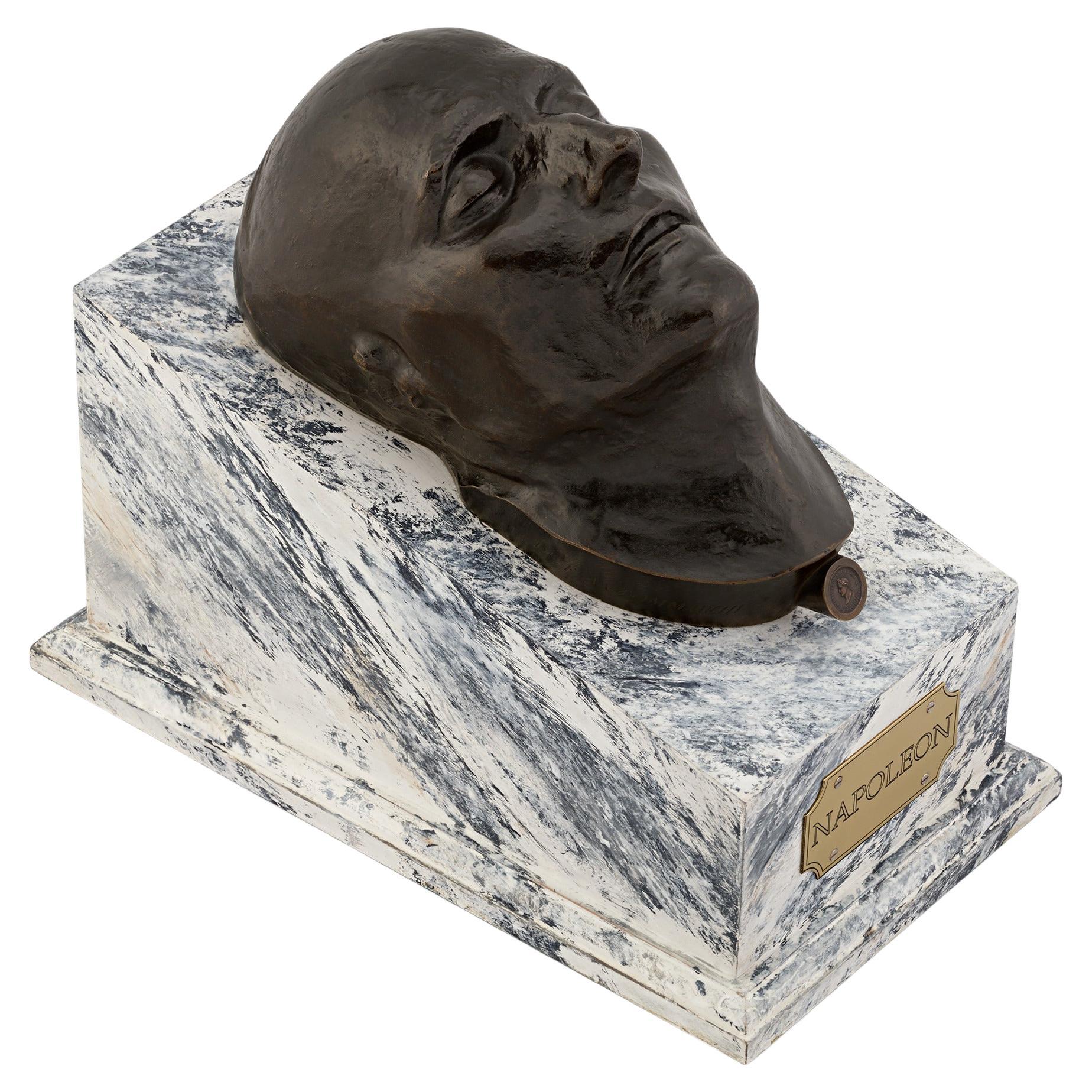 Bronze Napoleon I Death Mask, From The Dr. Antommarchi Cast For Sale