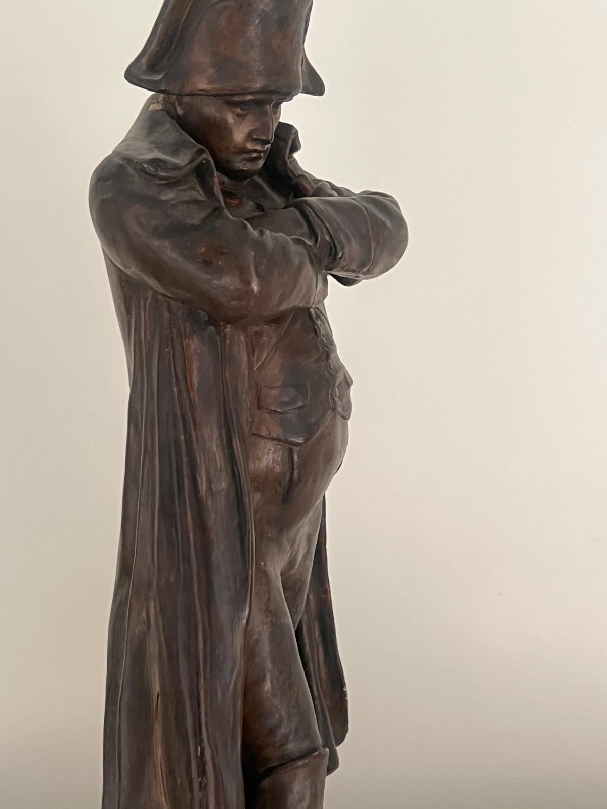 Francese Scultura in bronzo di Napoleone, firmata Couturier, Francia Fine Ottocento. Secolo in vendita