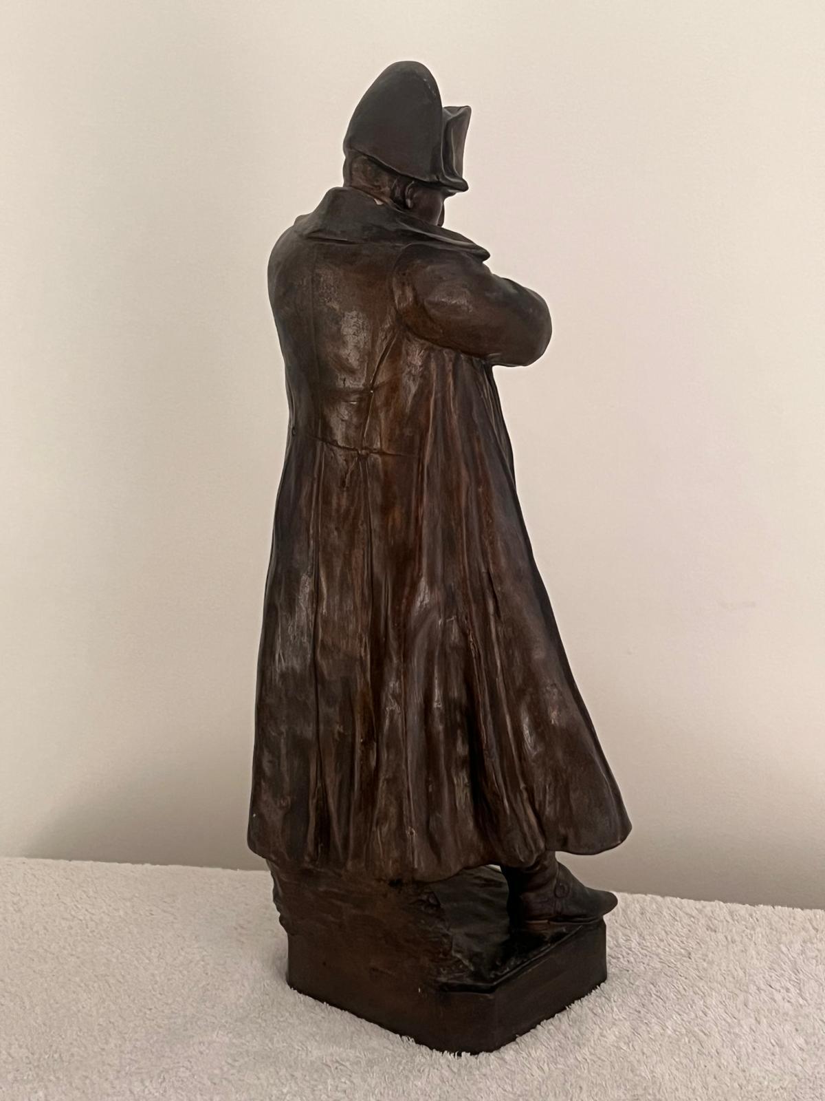 Calco Scultura in bronzo di Napoleone, firmata Couturier, Francia Fine Ottocento. Secolo in vendita