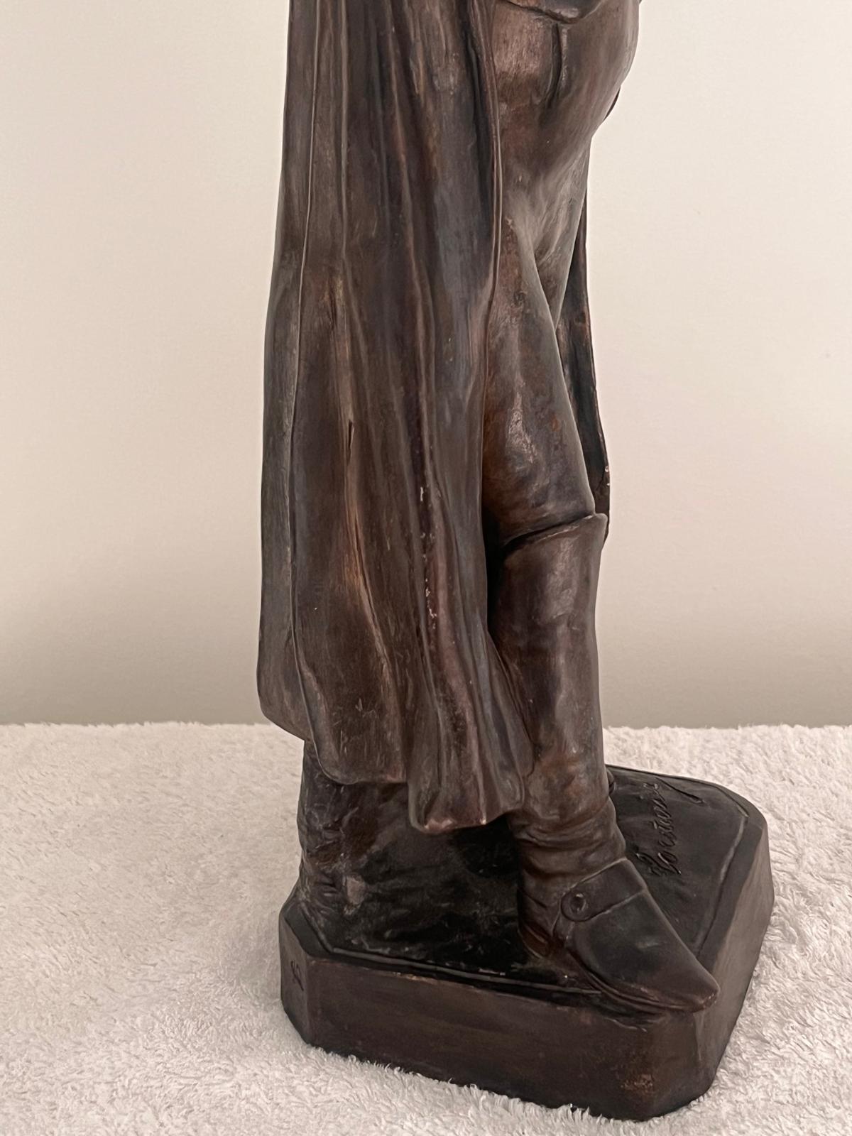 Scultura in bronzo di Napoleone, firmata Couturier, Francia Fine Ottocento. Secolo in vendita 1