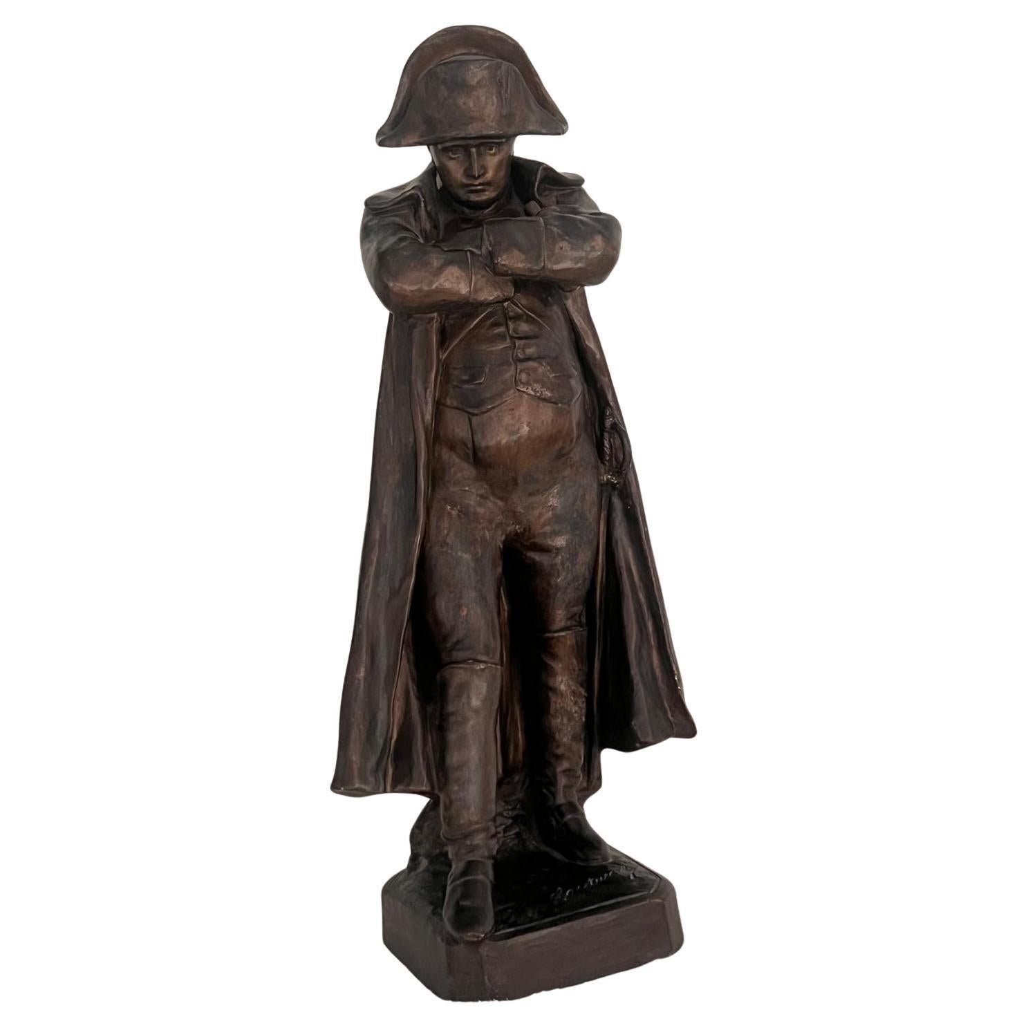 Sculpture Napoléon en bronze, signée Couturier, France Fin 19ème. Century