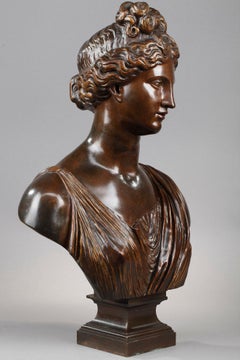 Bronze Neo-Classical Bust of a Woman, around 1900