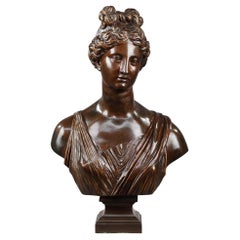 Bronze Neo-Classical Bust of a Woman, around 1900