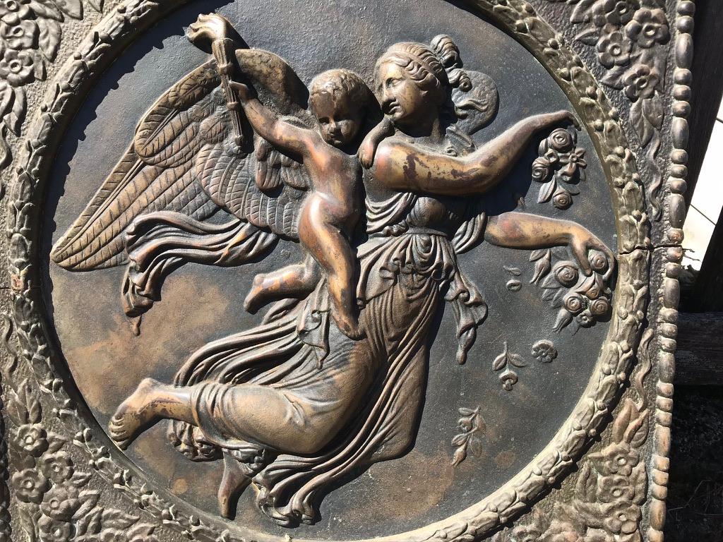 19th Century Neoclassical Cast Iron Relief of Day by Bertel Thorvaldsen
