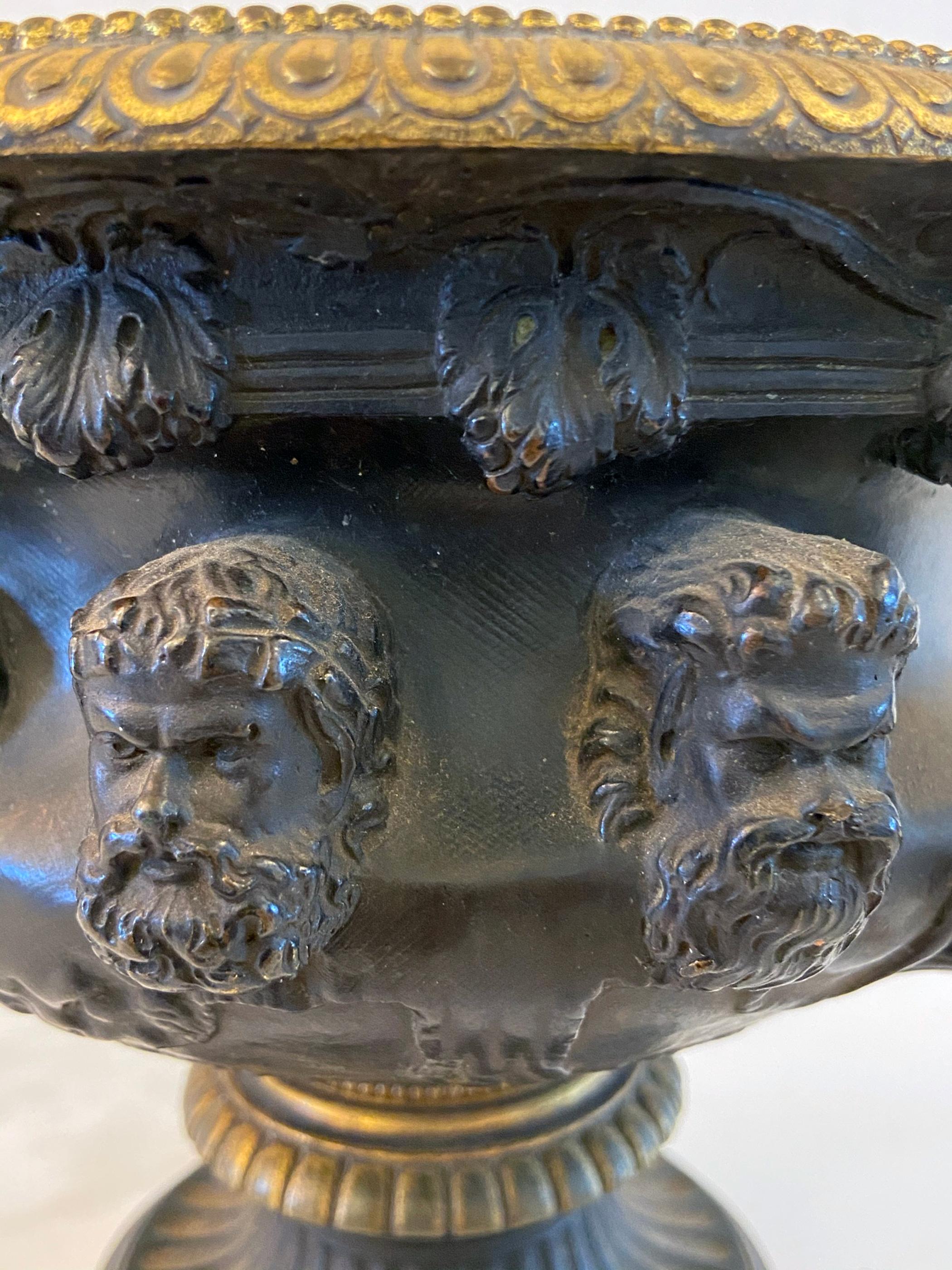 Bronze Neoclassical Warwick Vase Urn In Good Condition In West Palm Beach, FL