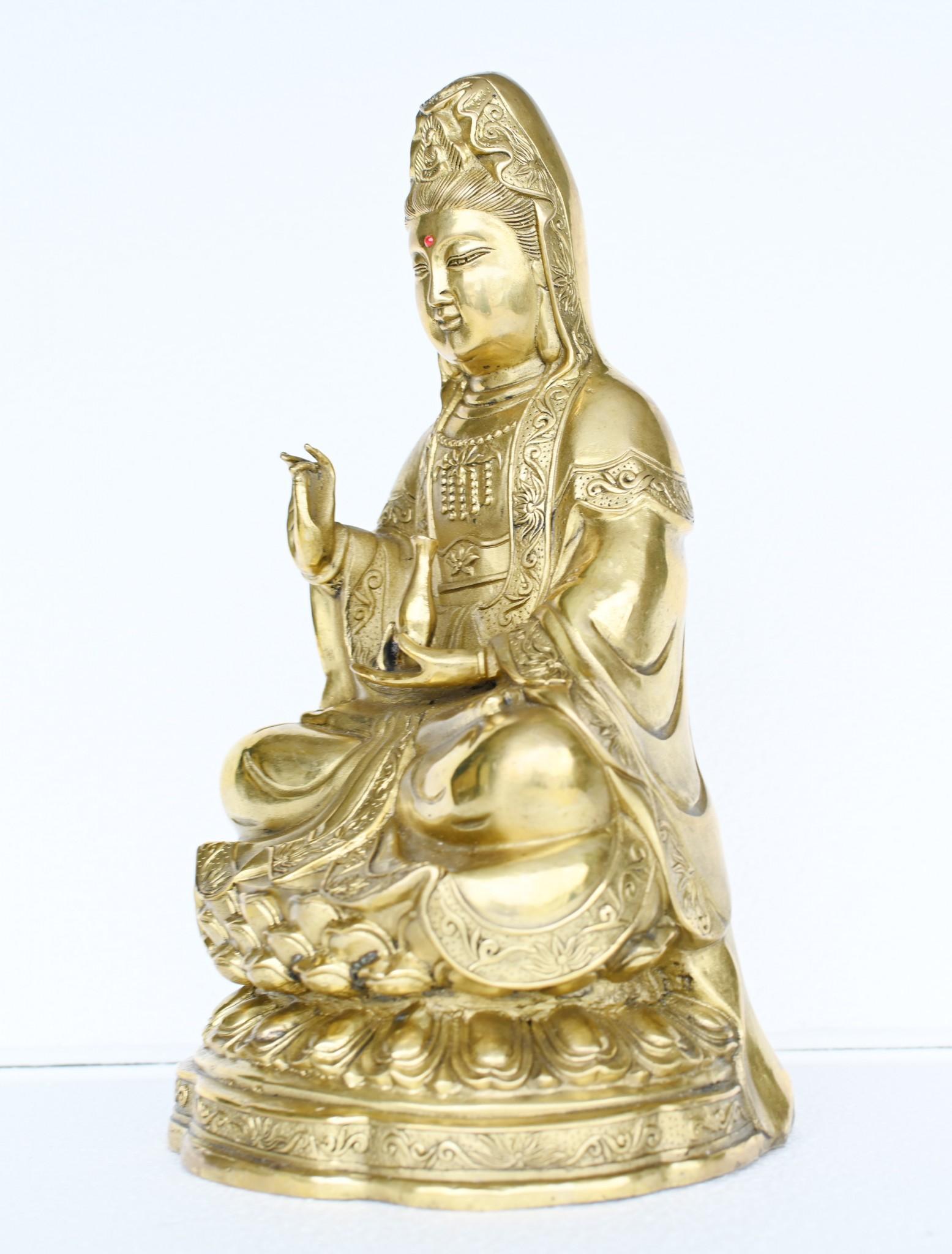 Bronze Nepalese Buddha Statue Meditation Buddhism 9