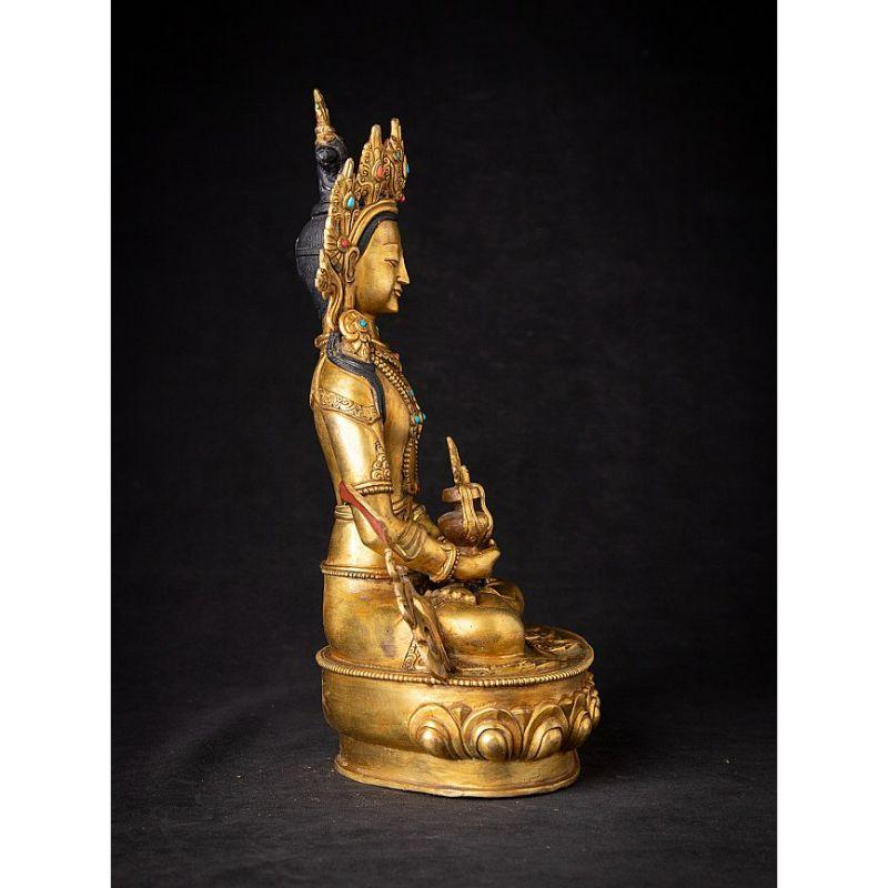 Contemporary Bronze Nepali Aparmita Buddha Statue from Nepal For Sale