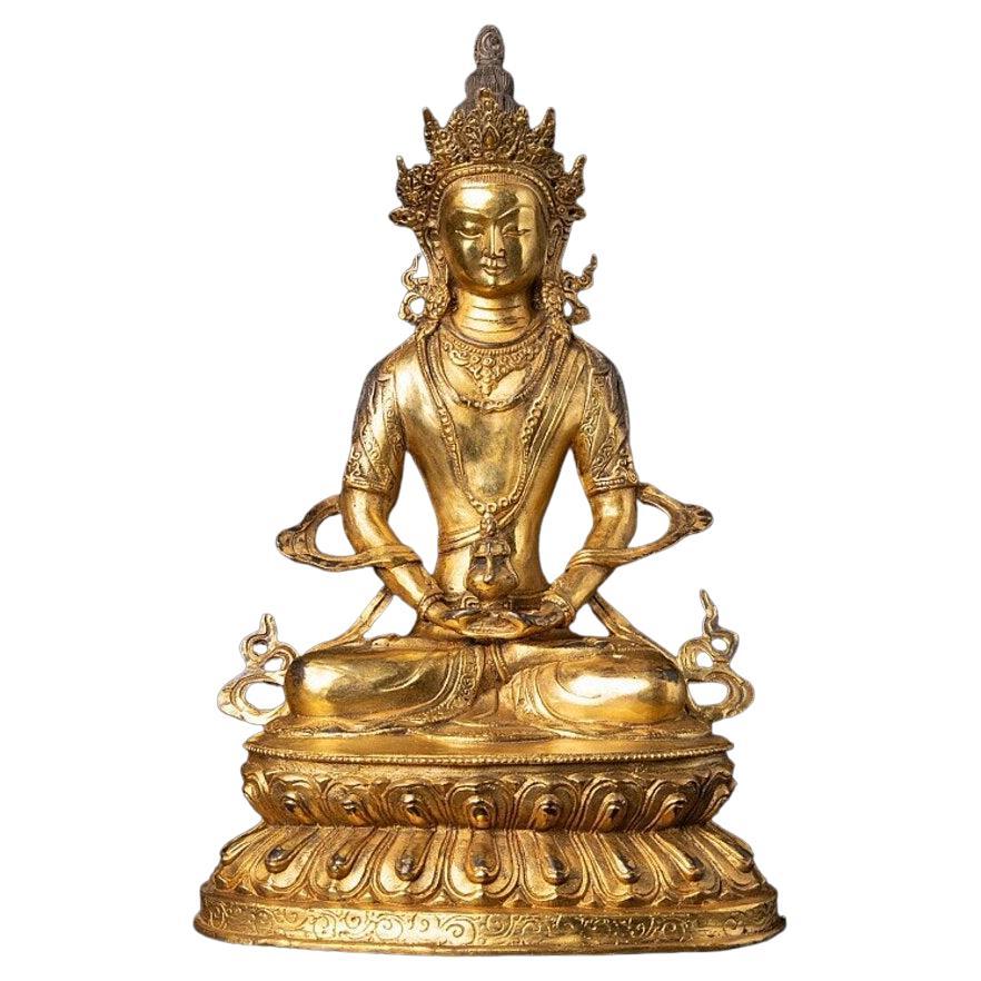 Antique Bronze Nepali Bodhisattva Avalokiteshvara, Padmapani from Nepal