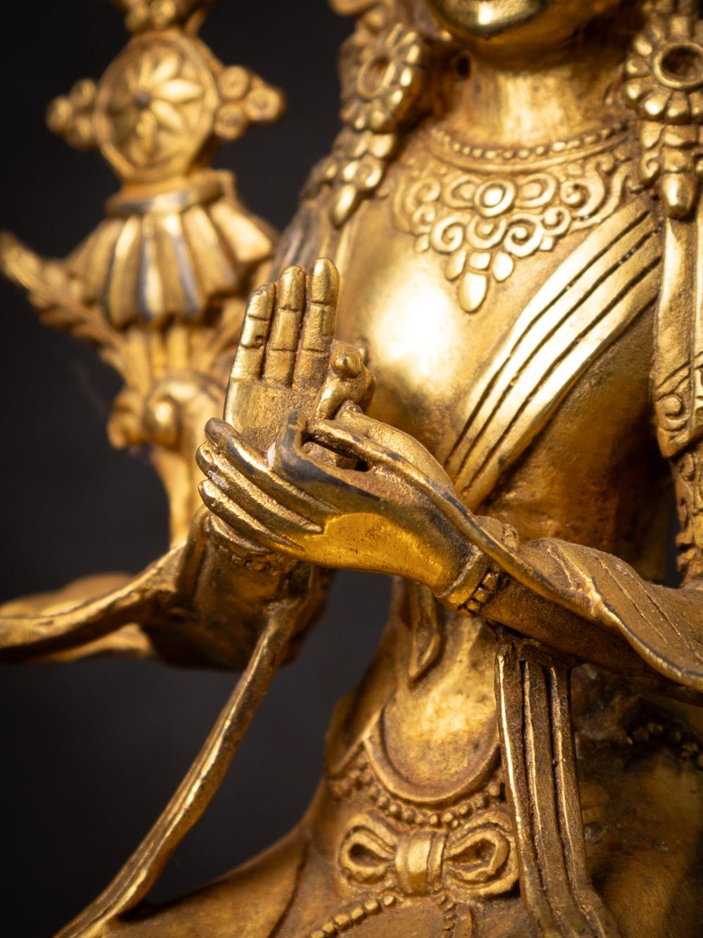 Bronze Nepali Maitreya Buddha statue from Nepal - Original Buddhas For Sale 3