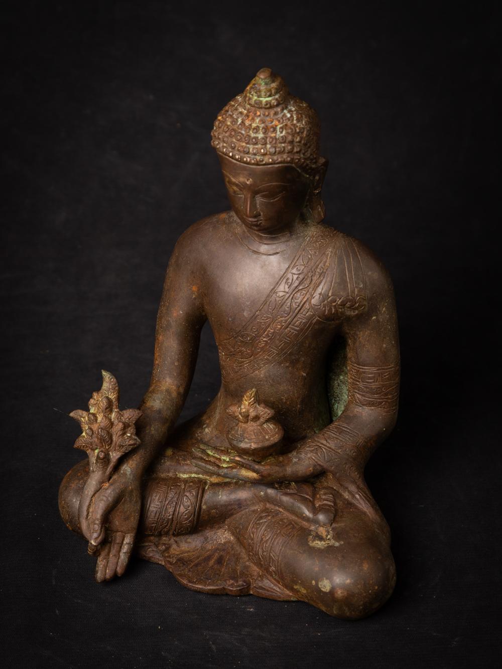 Bronze Nepali Medicine Buddha statue - Originalbuddhas 6