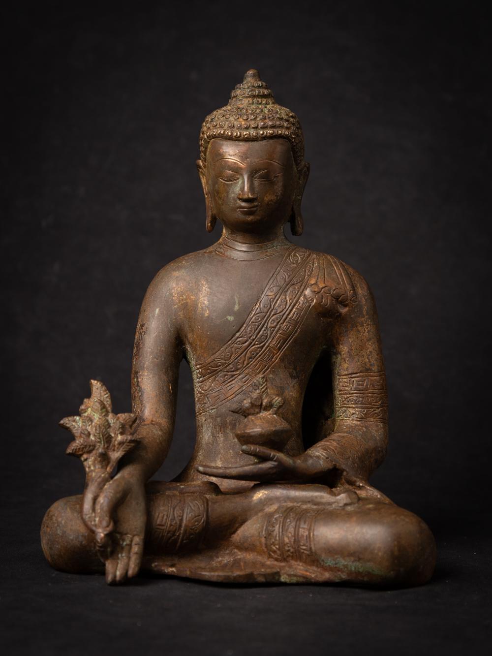 Bronze Nepali Medicine Buddha statue - Originalbuddhas 14