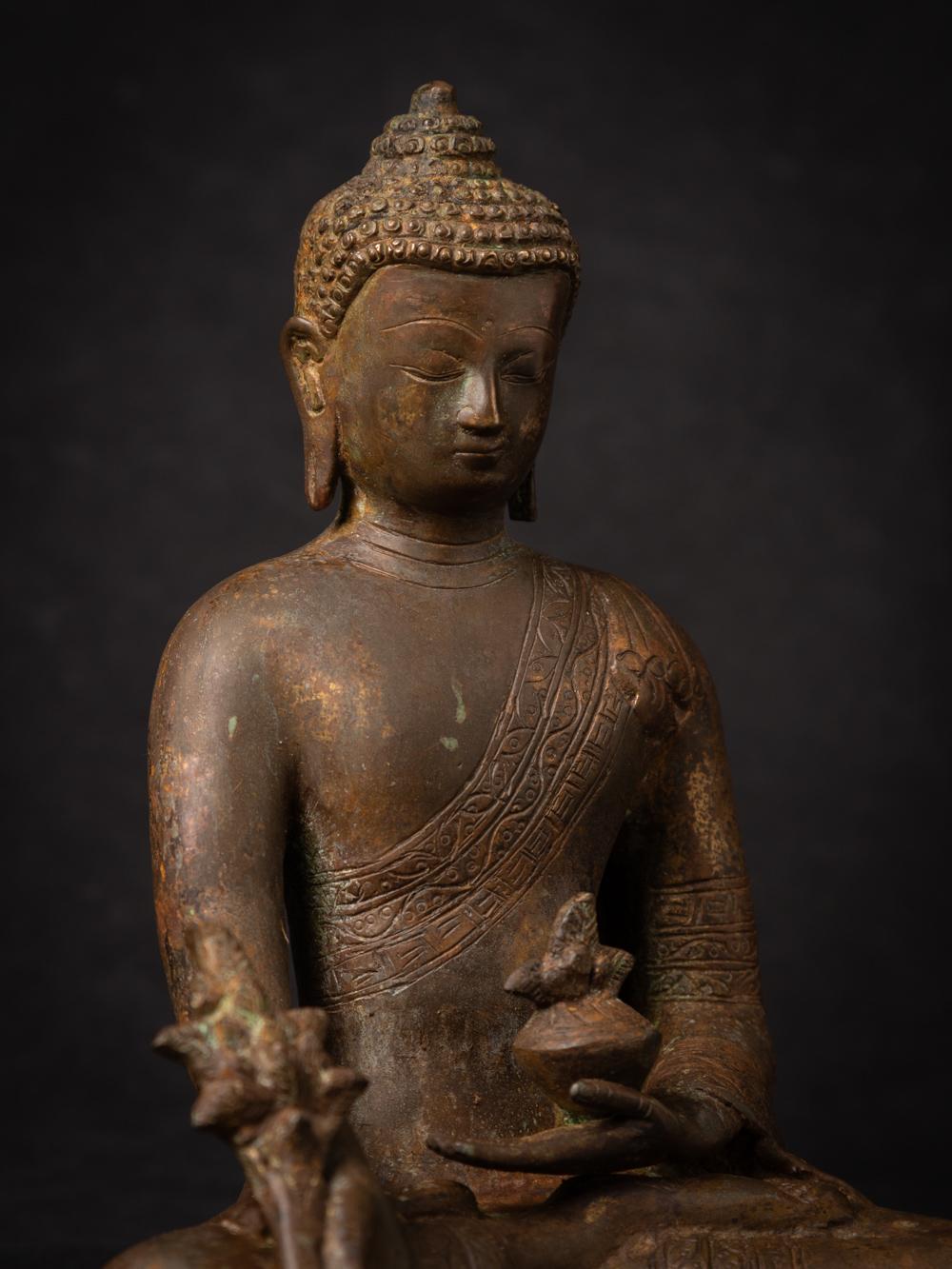 Nepalese Bronze Nepali Medicine Buddha statue - Originalbuddhas