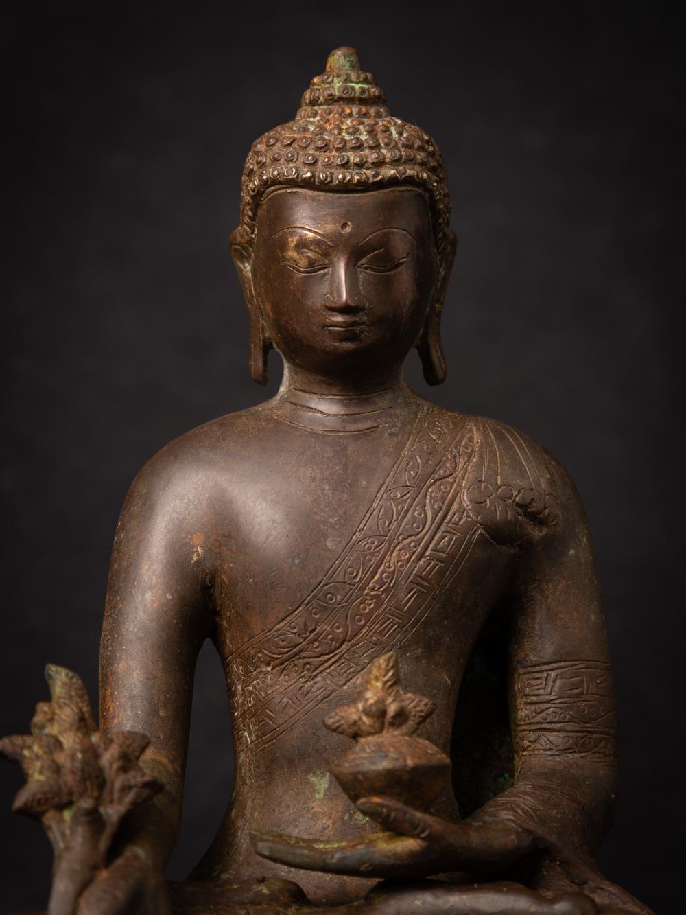 Bronze Nepali Medicine Buddha statue - Originalbuddhas 2
