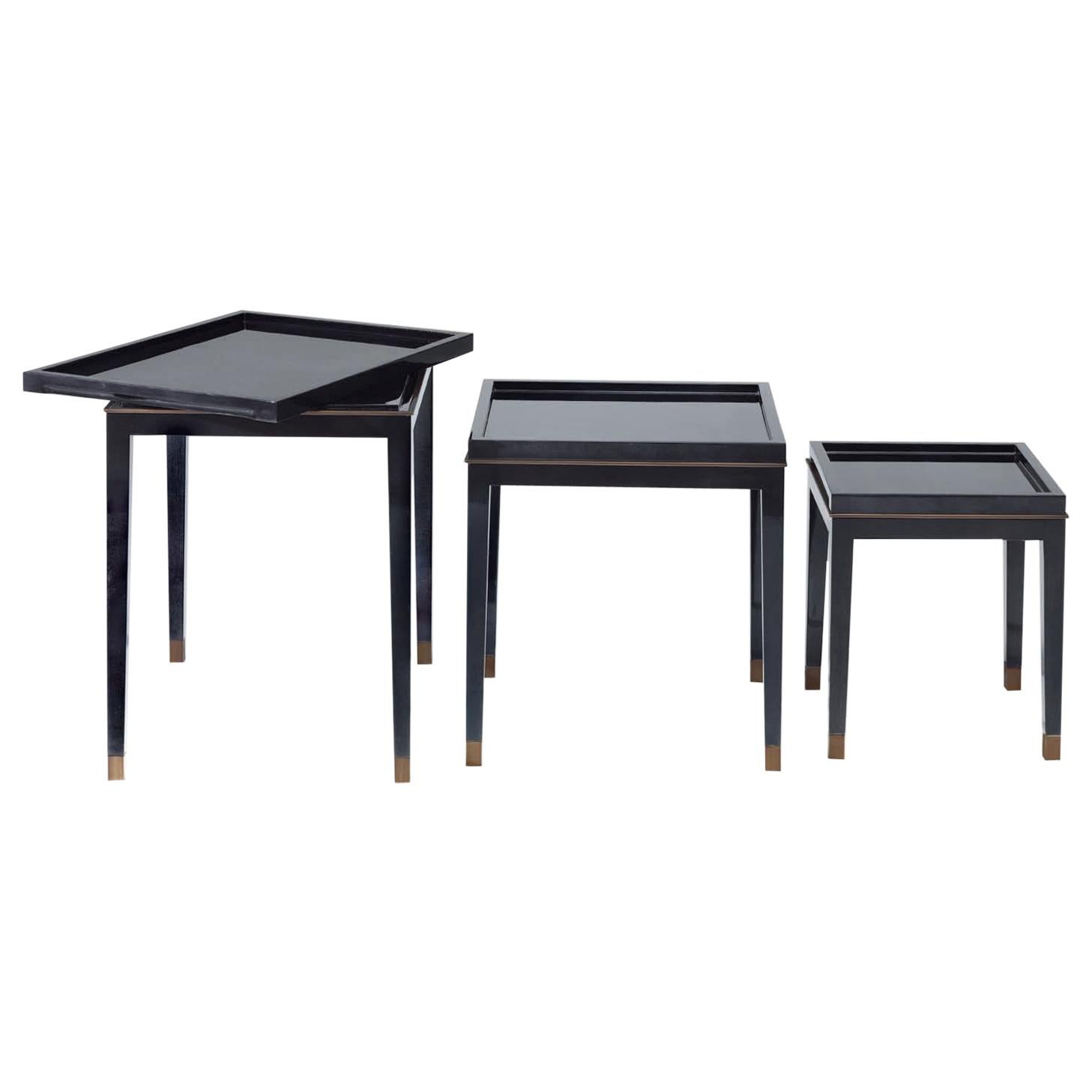 Bronze Nesting Table XX For Sale