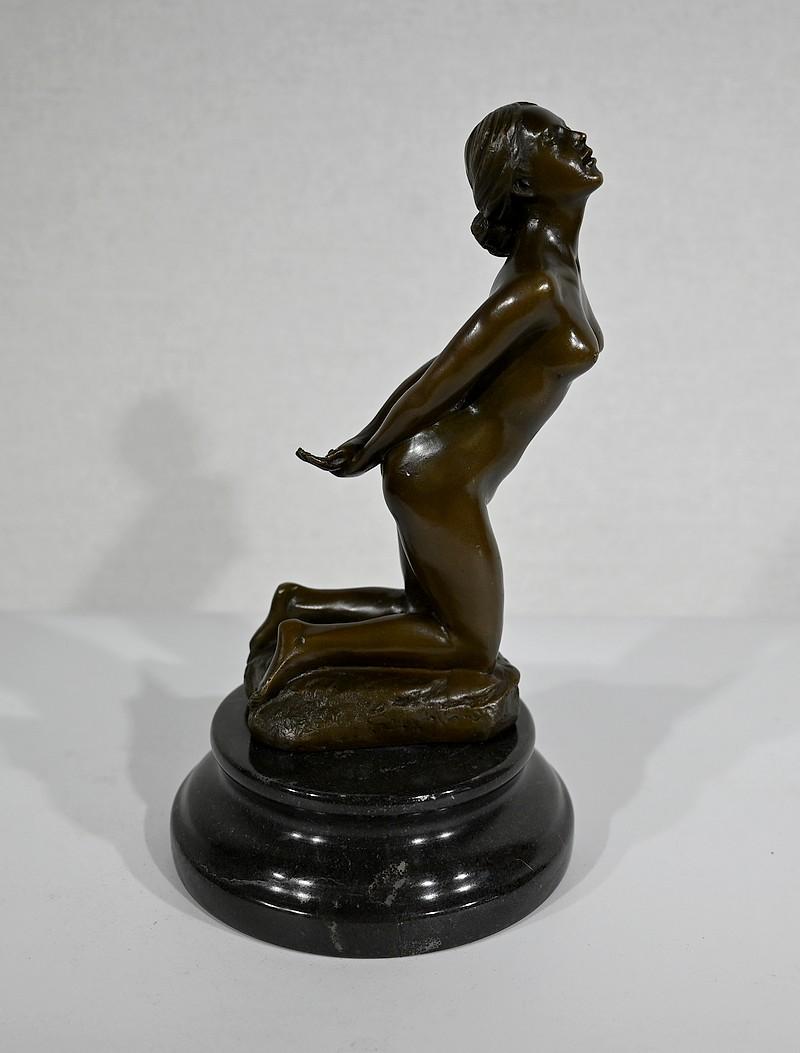Bronze sculpture  “Female nude” by A. Cesaro – 20th For Sale 5
