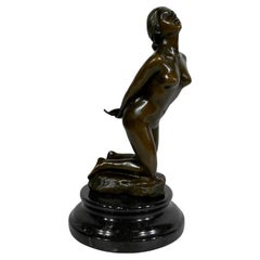 Bronze sculpture  “Female nude” by A. Cesaro – 20th