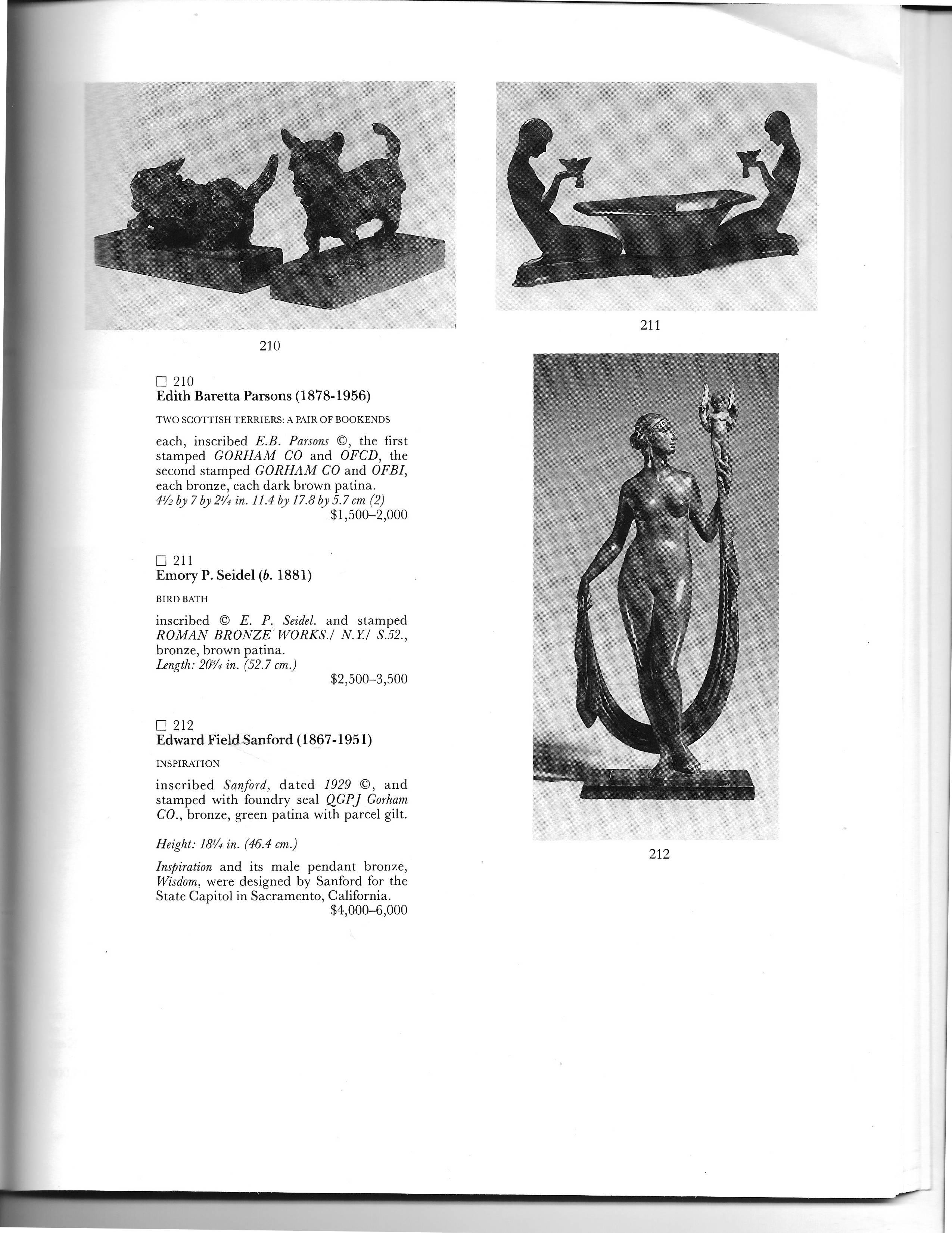 Bronze Nude by Edward Field Sanford In Excellent Condition In Montreal, QC