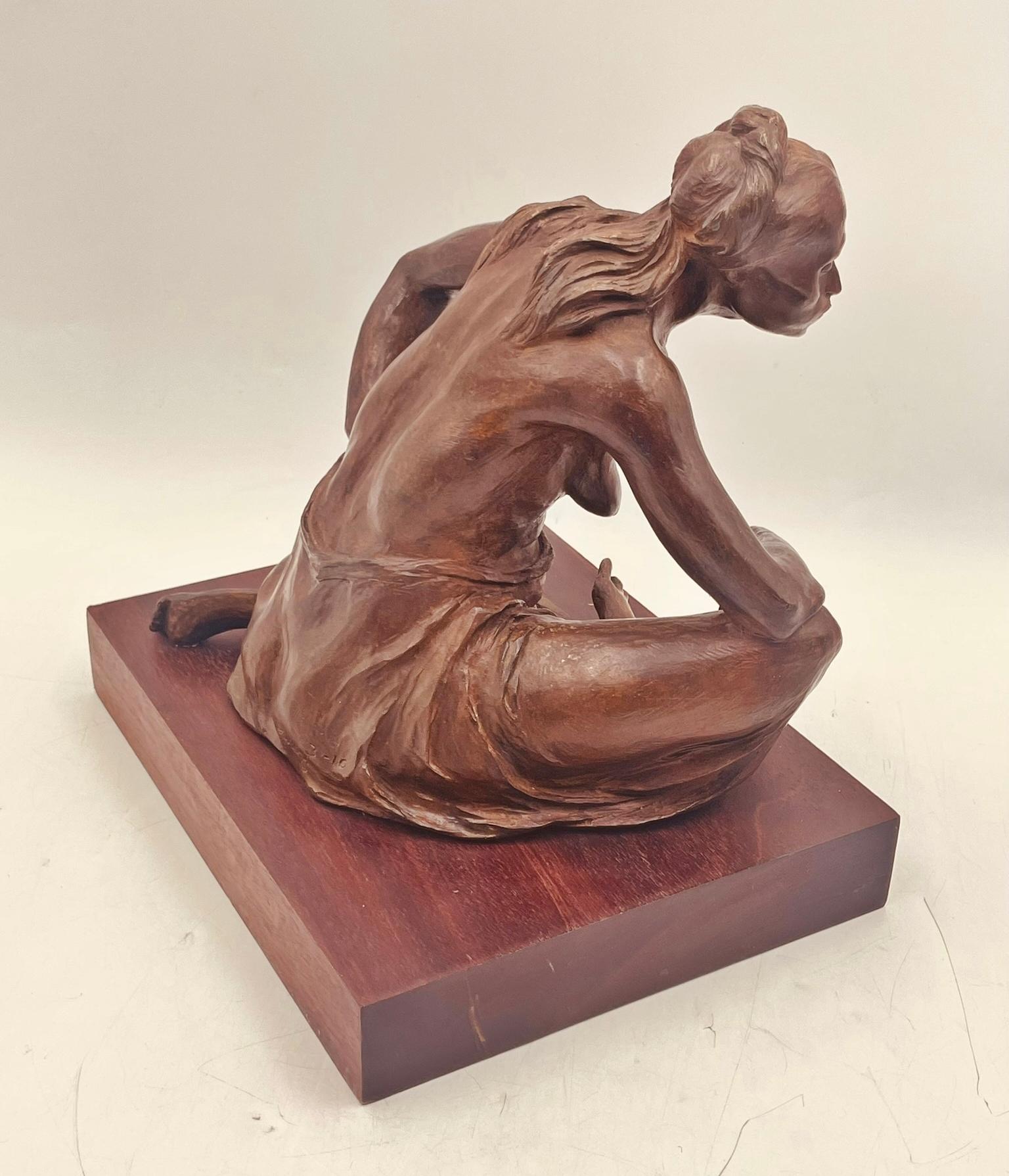 Bronzeakt von Jorge Durón, Mexiko 1978, signiert, Auflage 3/10 im Angebot 3