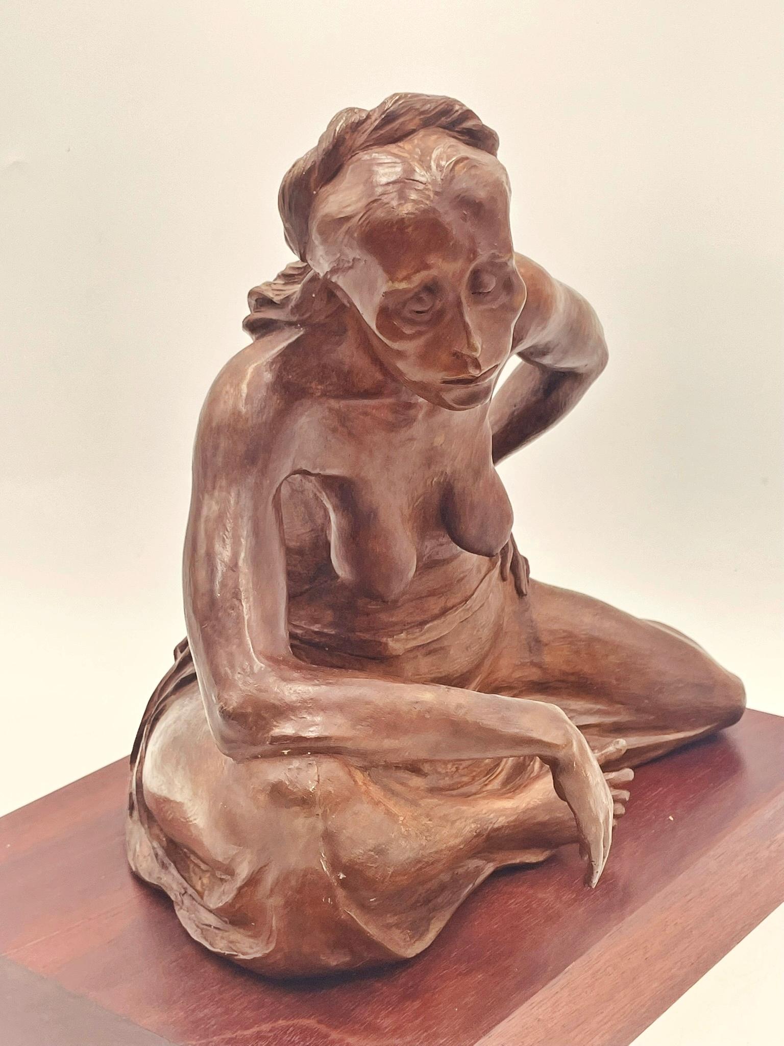 Bronzeakt von Jorge Durón, Mexiko 1978, signiert, Auflage 3/10 im Angebot 8