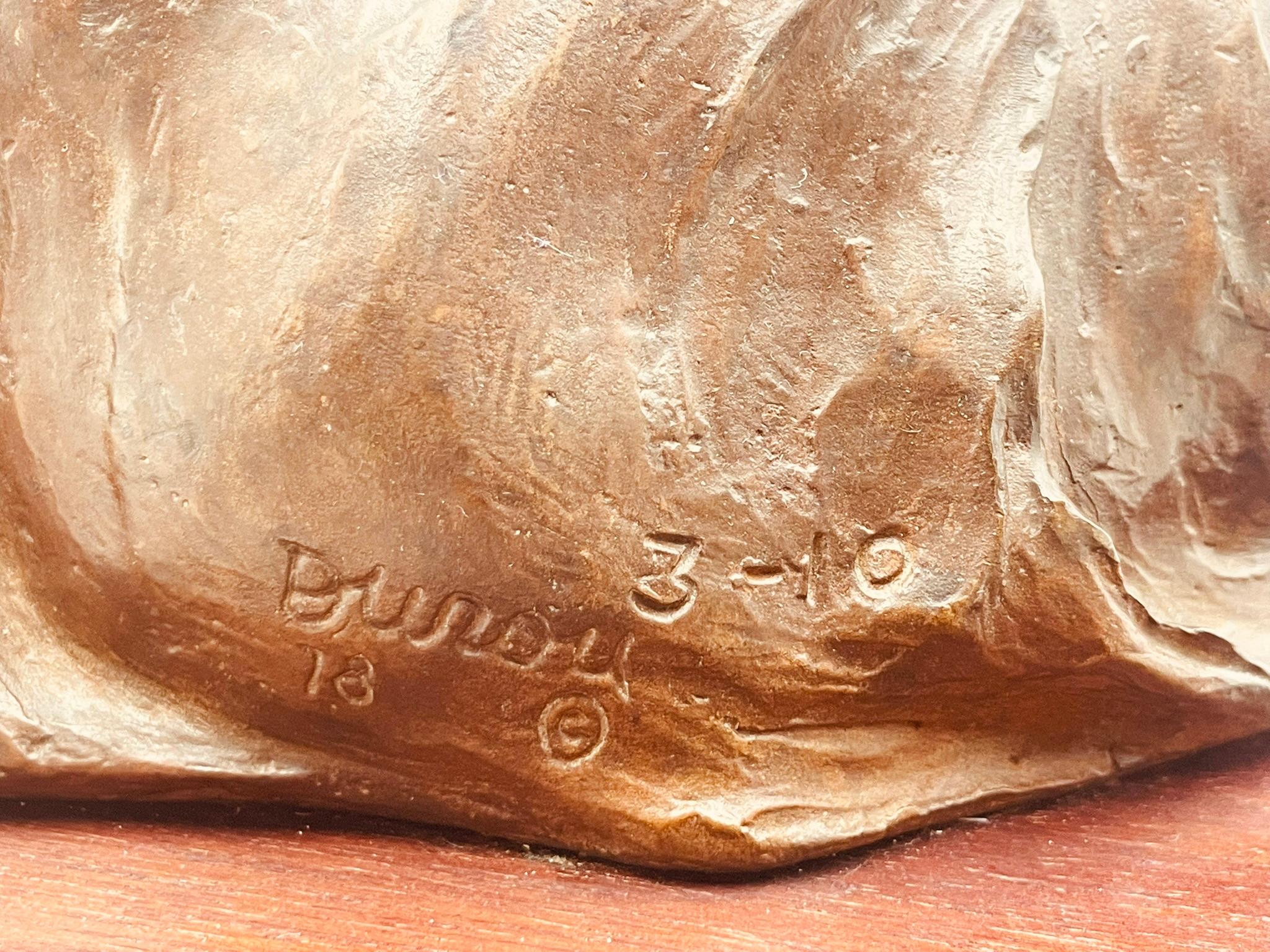 Bronzeakt von Jorge Durón, Mexiko 1978, signiert, Auflage 3/10 im Angebot 9