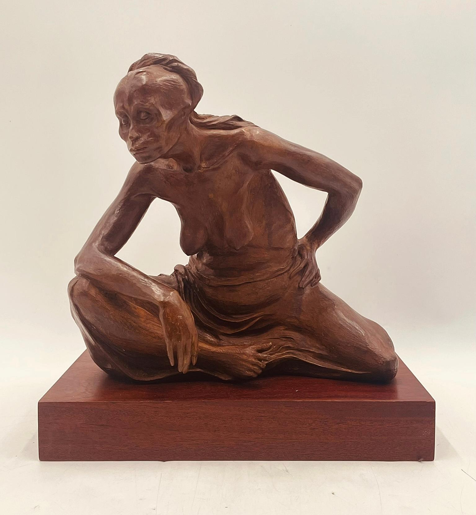 Bronzeakt von Jorge Durón, Mexiko 1978, signiert, Auflage 3/10 (Mexikanisch) im Angebot