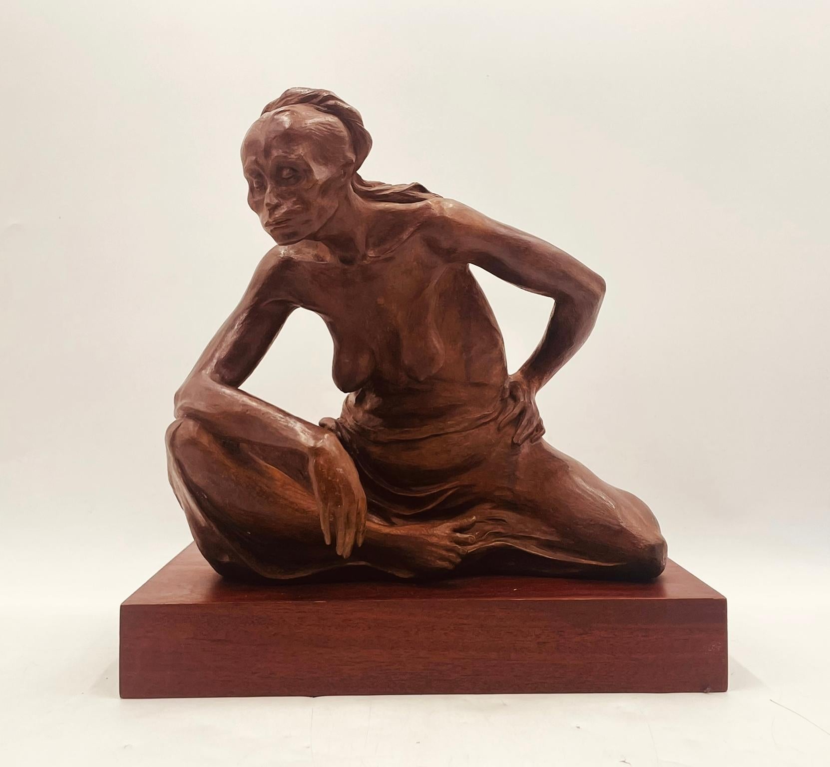 Bronzeakt von Jorge Durón, Mexiko 1978, signiert, Auflage 3/10 (Gegossen) im Angebot
