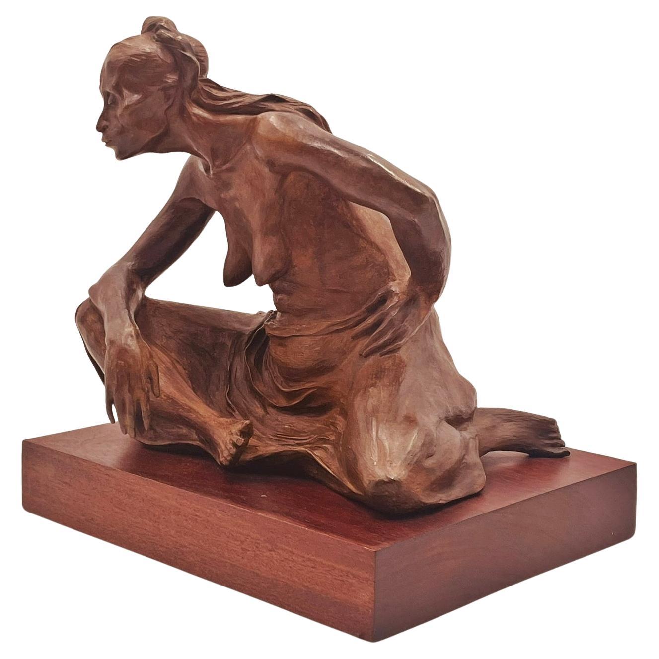 Bronzeakt von Jorge Durón, Mexiko 1978, signiert, Auflage 3/10 im Angebot