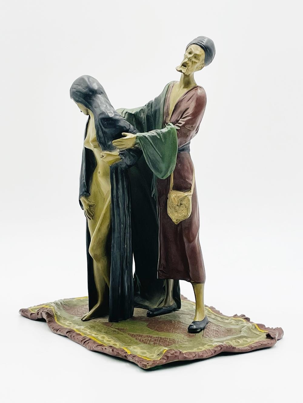 Bronze Nude Figural Sculpture by Franz Bergman For Sale 9